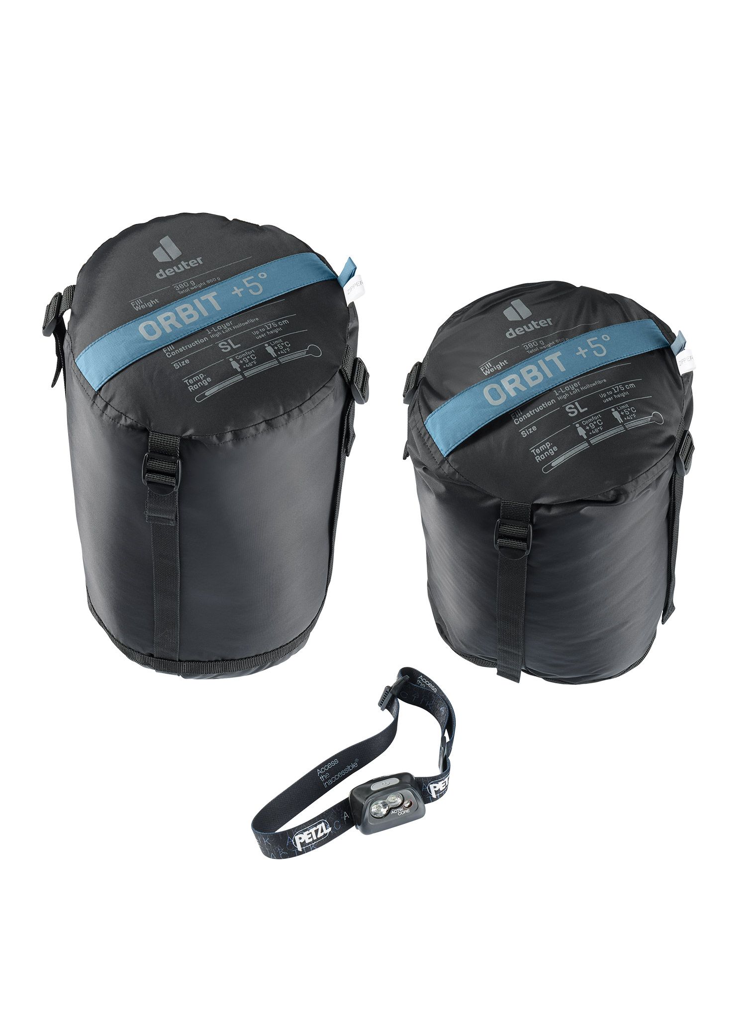Ženska spalna vreča Deuter Orbit +5 SL (175 cm) - atlantic/sage