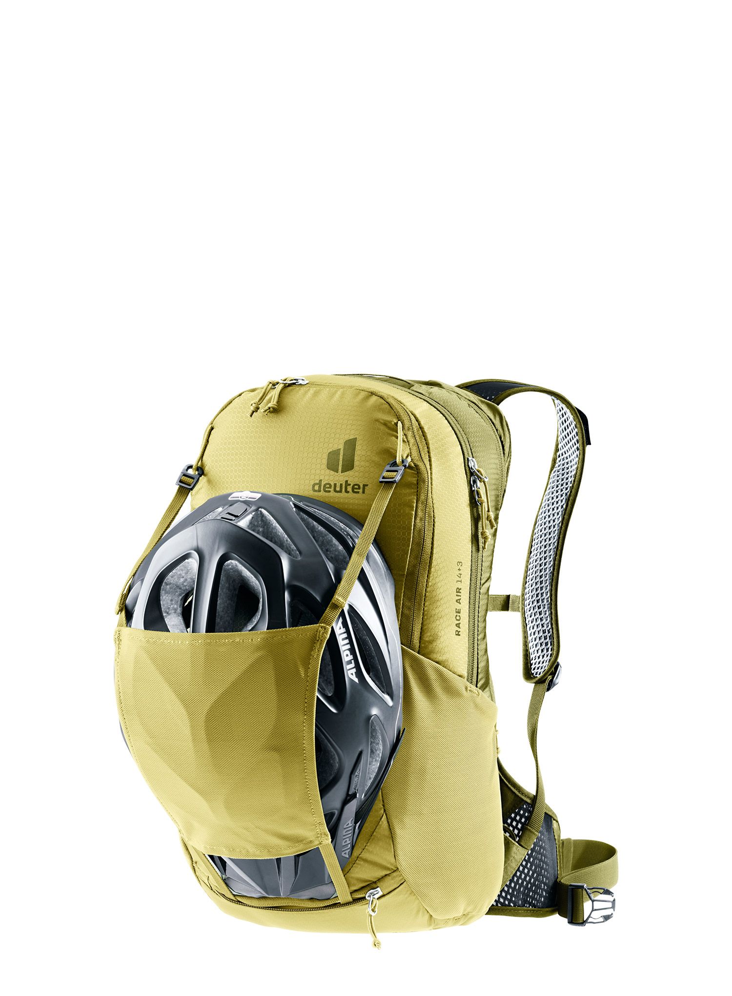 Kolesarski nahrbtnik Deuter Race Air 14+3 - linden/cactus