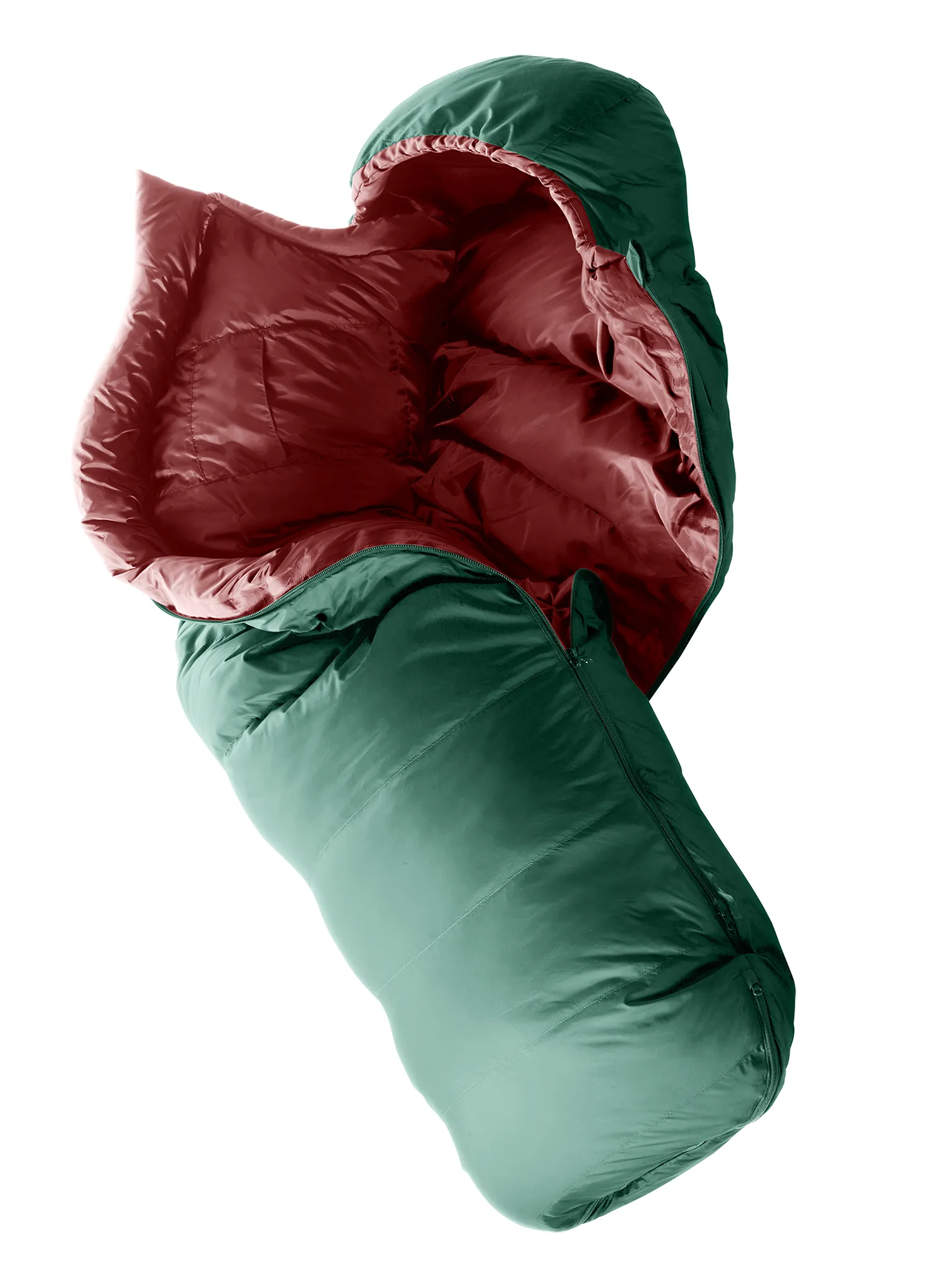 Otroška spalna vreča Deuter Starlight Down (130–170 cm) - seagreen/redwood