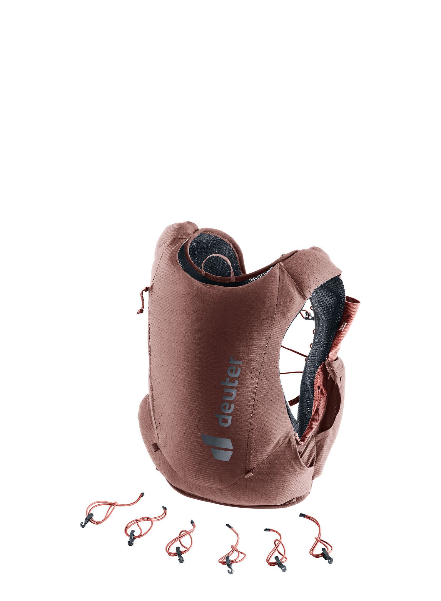 Tekaški brezrokavnik Deuter Traick 5 SL - raisin/caspia