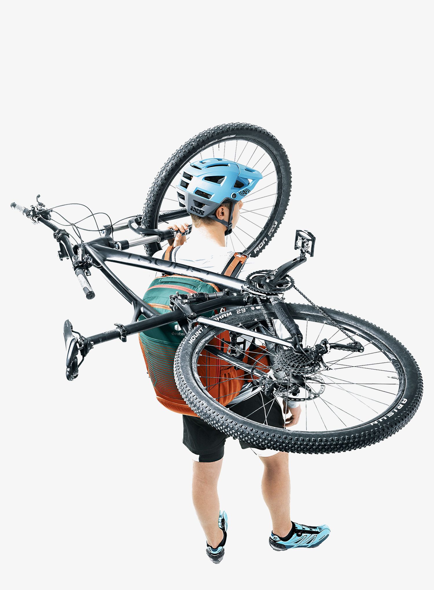 Nahrbtnik za kolesarjenje Deuter Trans Alpine Pro 28 - deepsea/chestnut