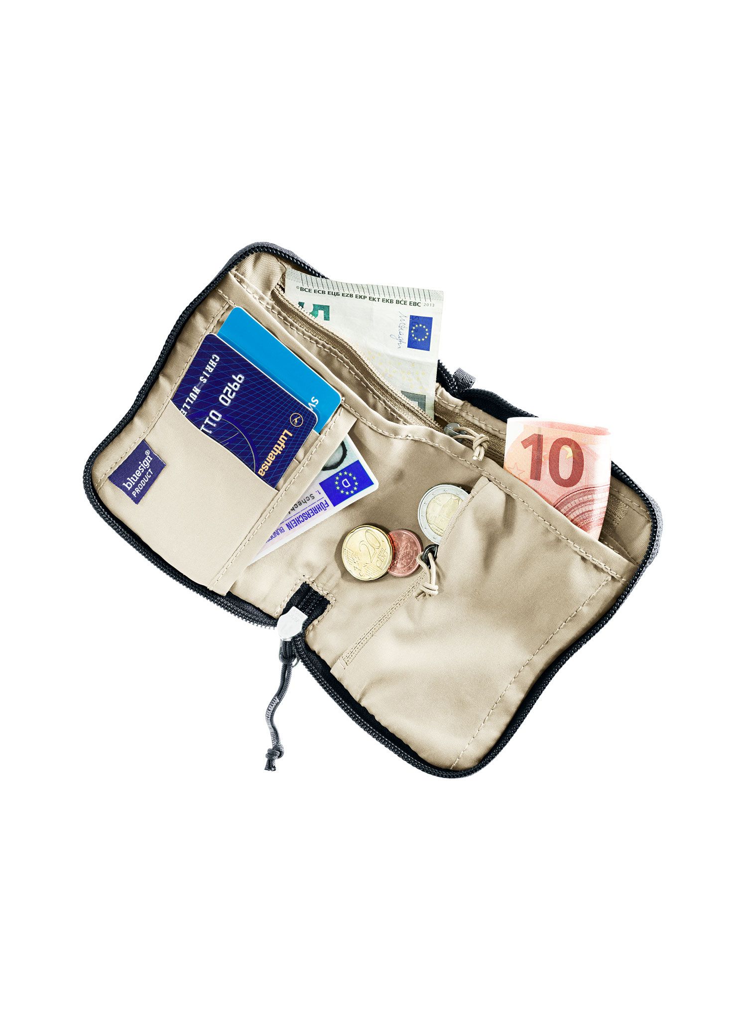 Denarnica Deuter Zip Wallet - black/desert