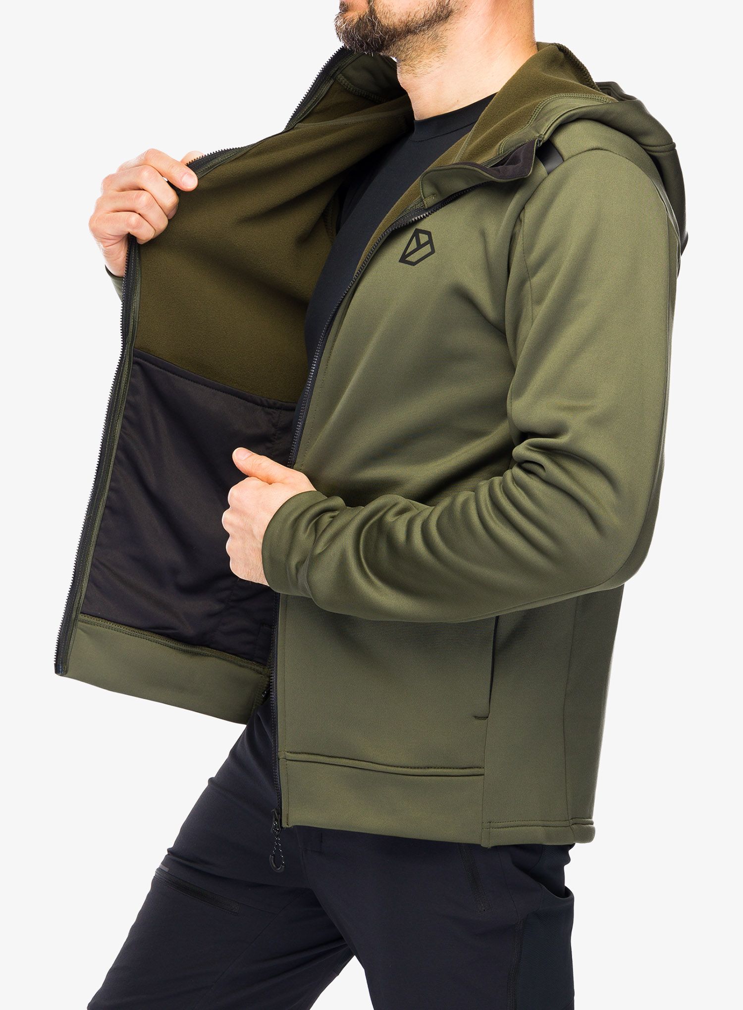 Jopica z zadrgo Didriksons Acke Full Zip 2 - deep green
