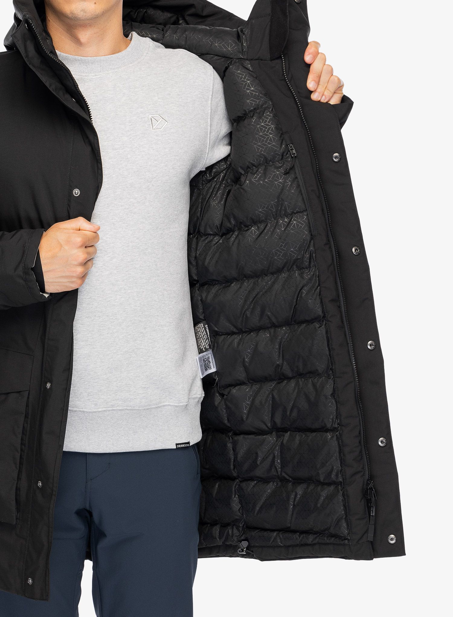 Plašč Didriksons Akilles Parka - black