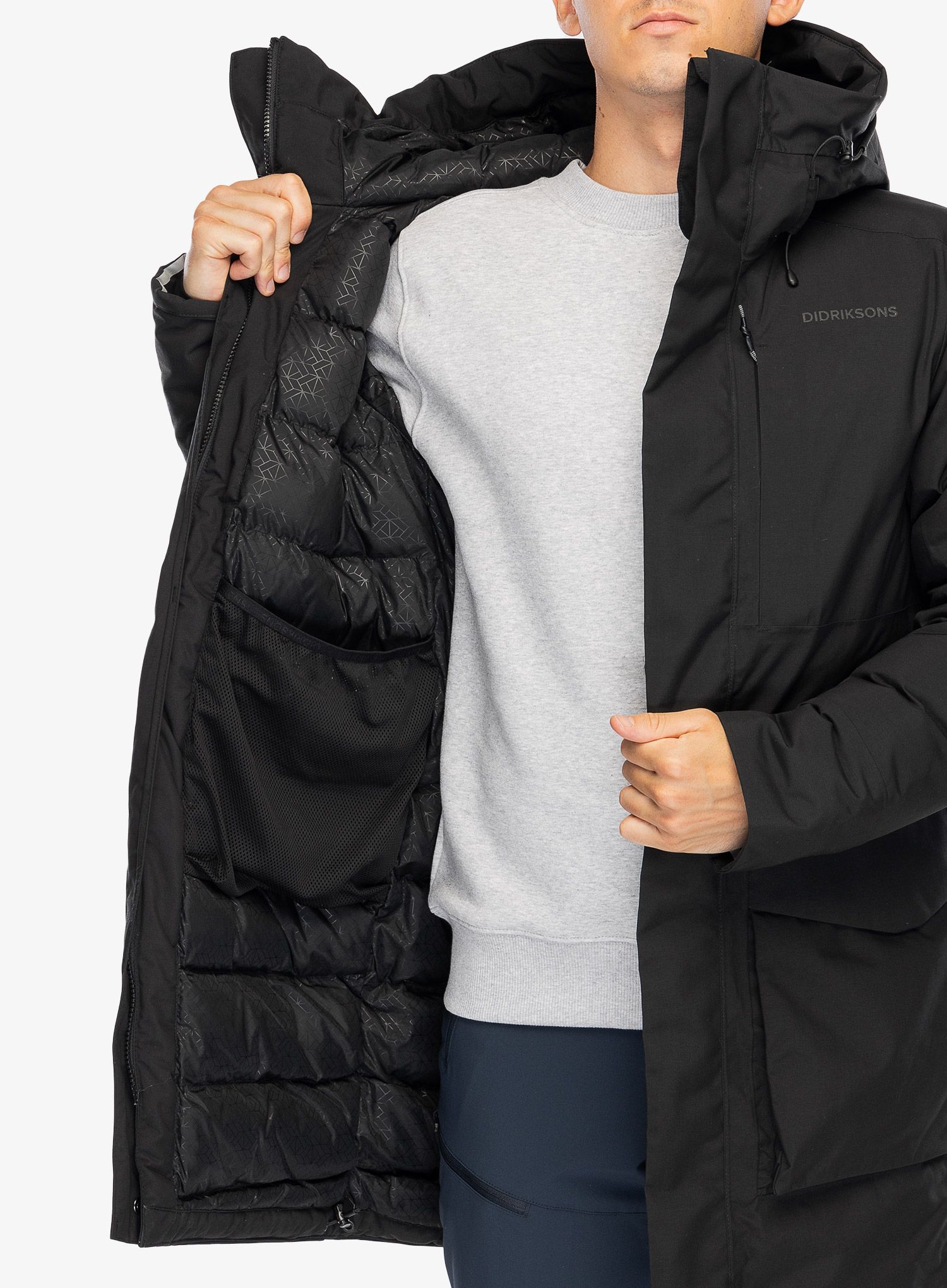 Plašč Didriksons Akilles Parka - black