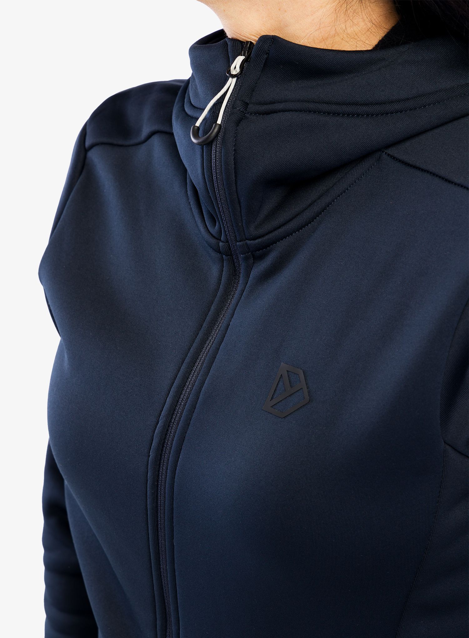 Ženska jopa s kapuco Didriksons Anneli Full Zip 2 - dark night blue