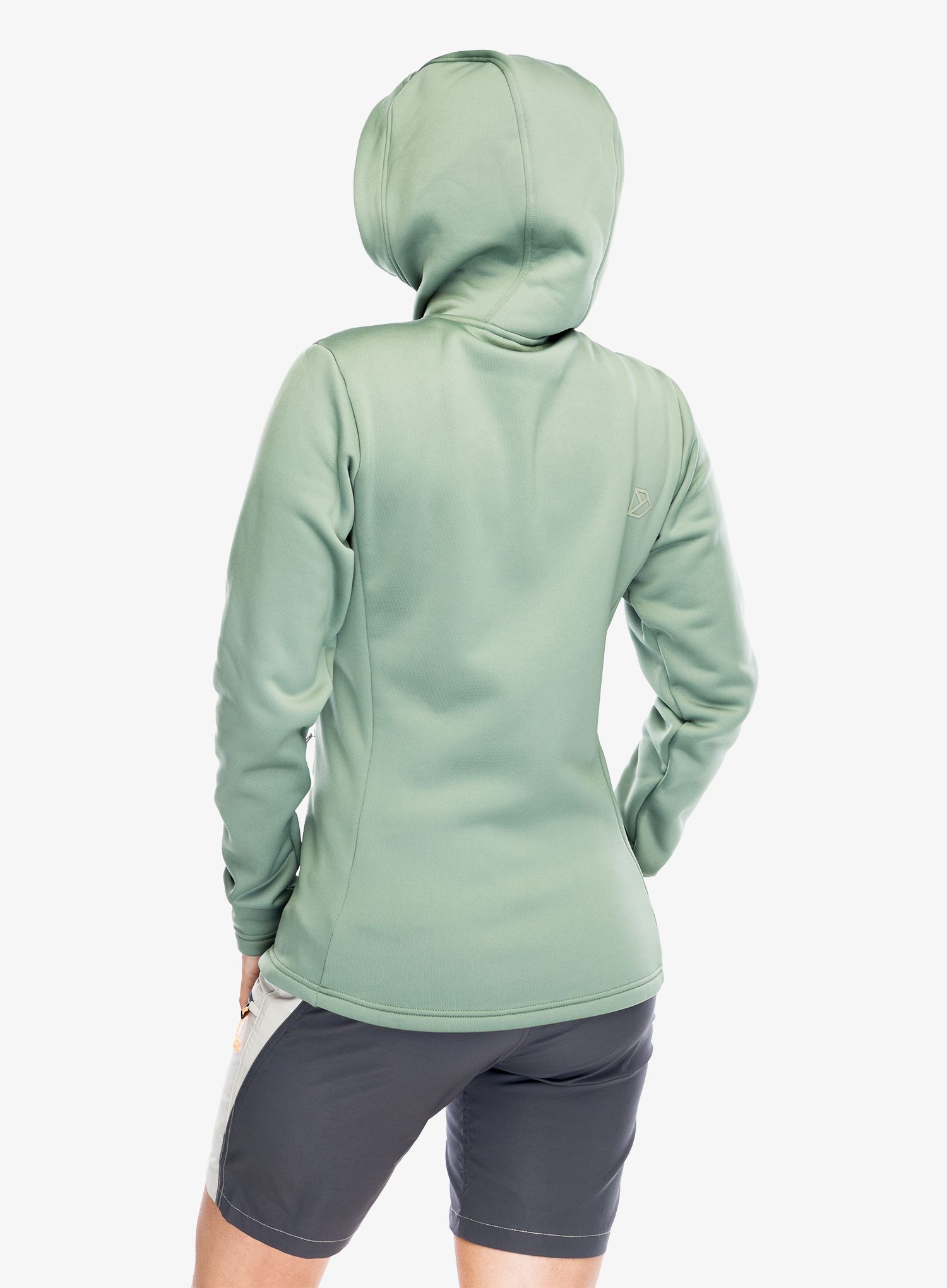 Ženska jopica z zadrgo Didriksons Anneli Full Zip 2 - light moss