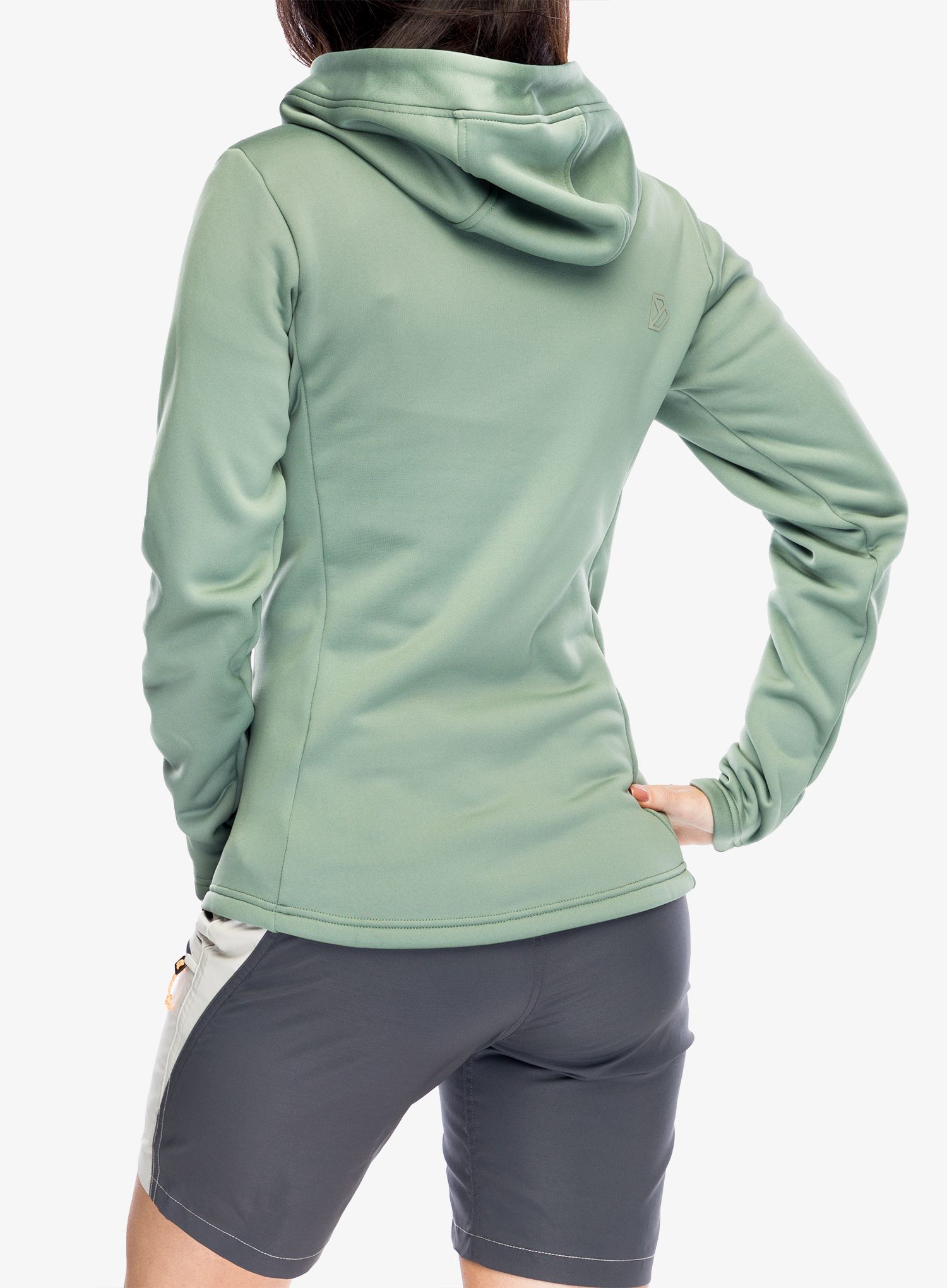 Ženska jopica z zadrgo Didriksons Anneli Full Zip 2 - light moss