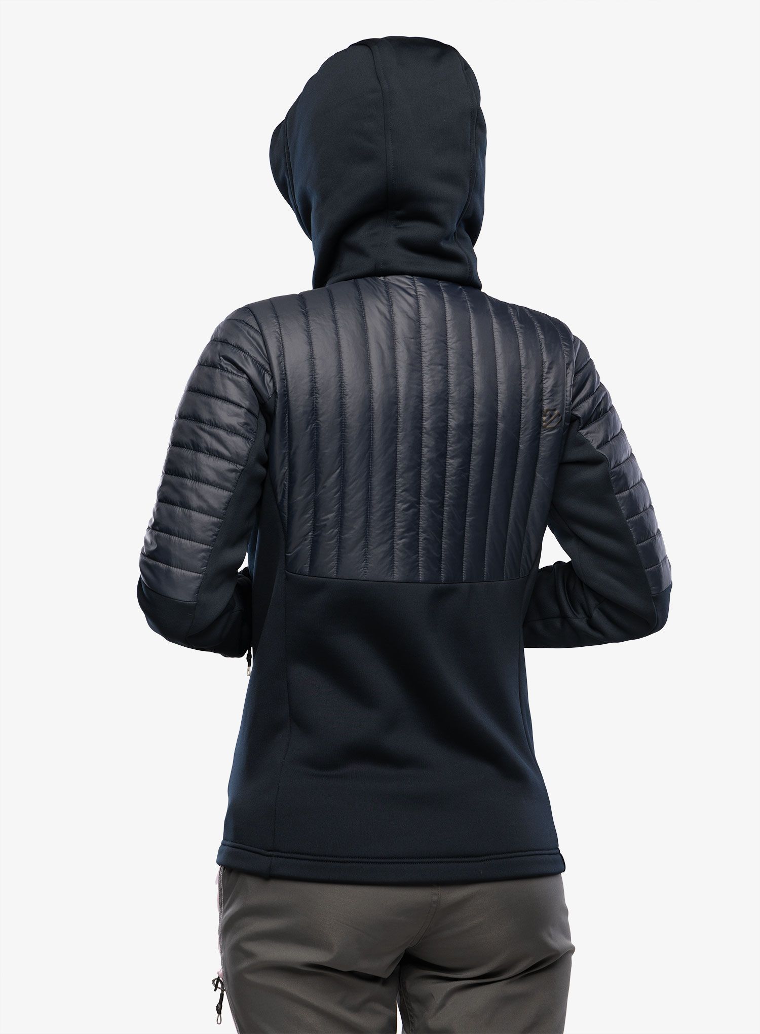 Ženska hibridna jakna Didriksons Annema Full Zip 6 - dark night blue