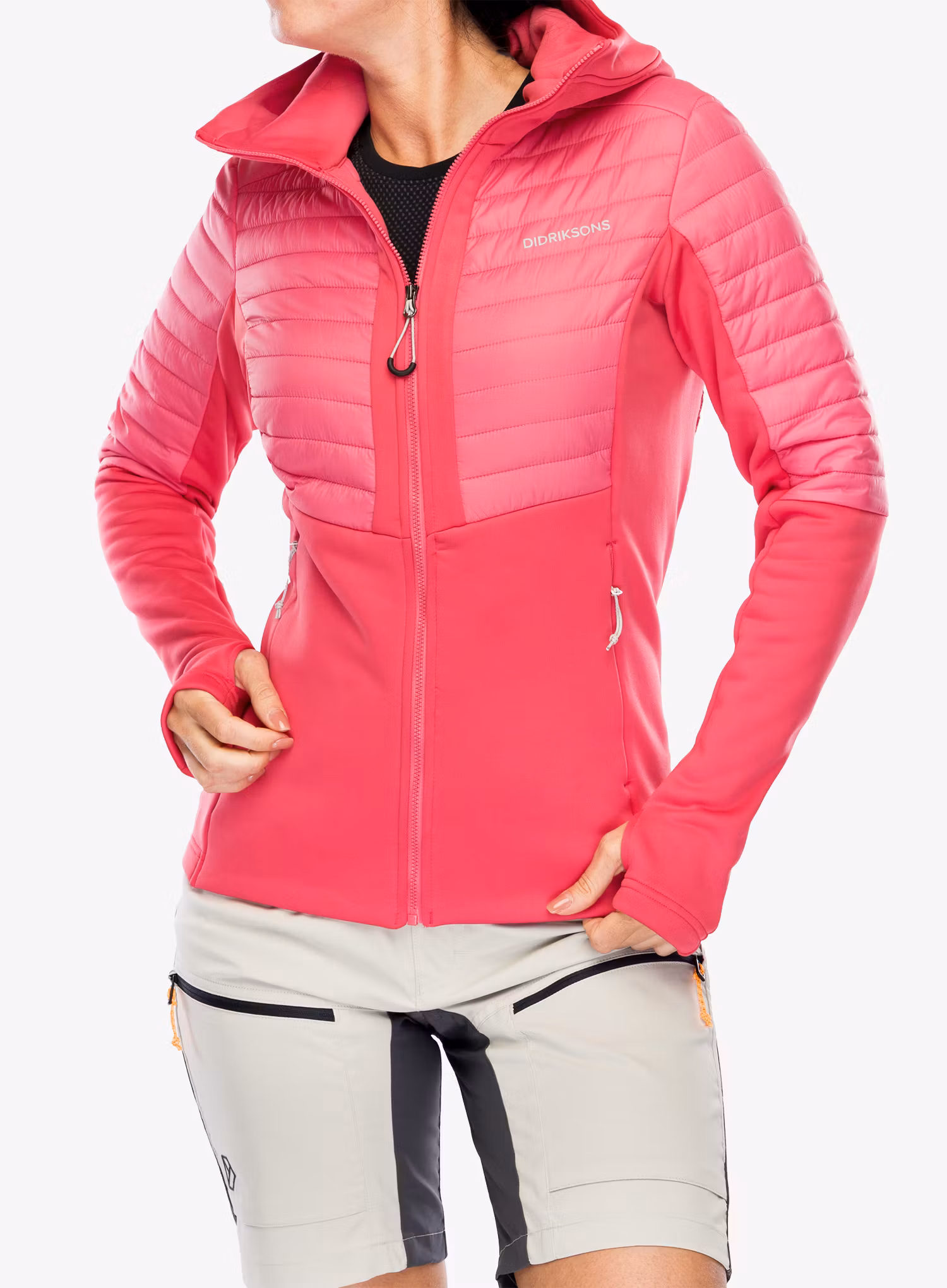 Ženska jakna Didriksons Annema Full Zip 6 - wild pink
