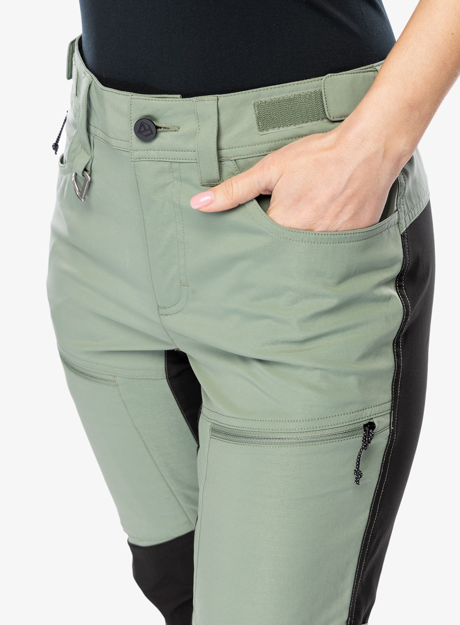 Ženske hlače Didriksons Ara Pants - light moss