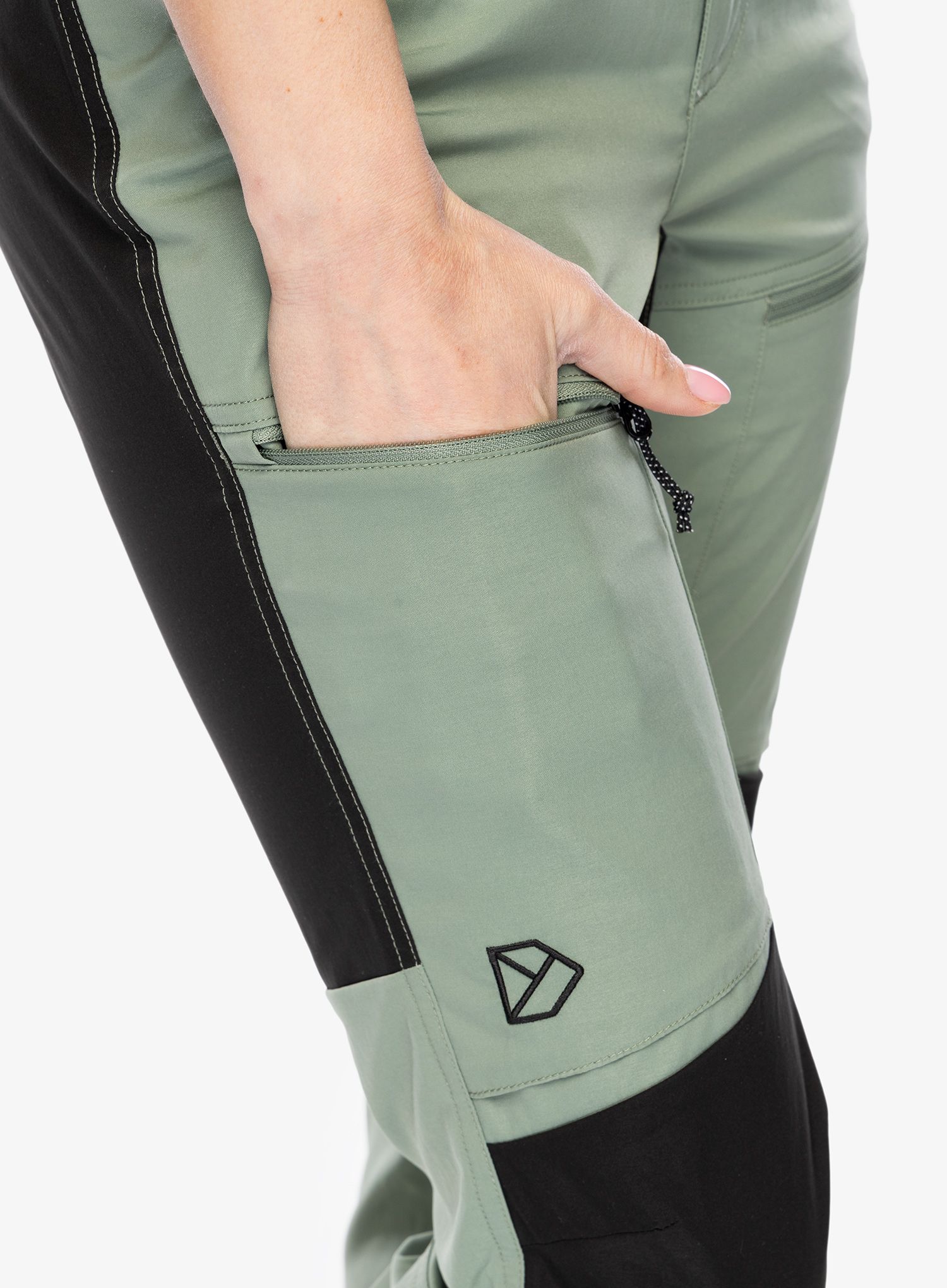 Ženske hlače Didriksons Ara Pants - light moss