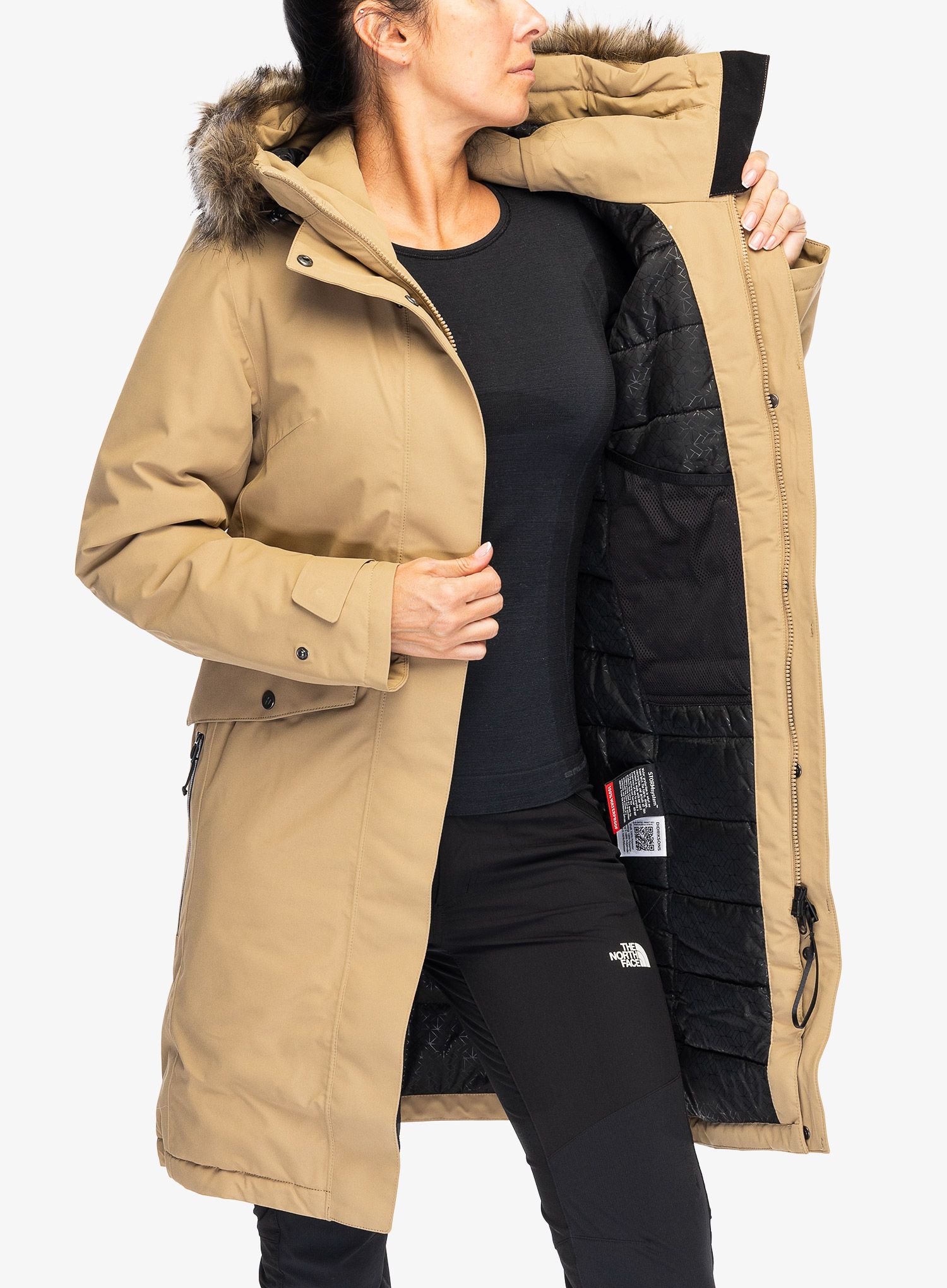 Ženska sintetična jakna Didriksons Erika Parka 3 - wood