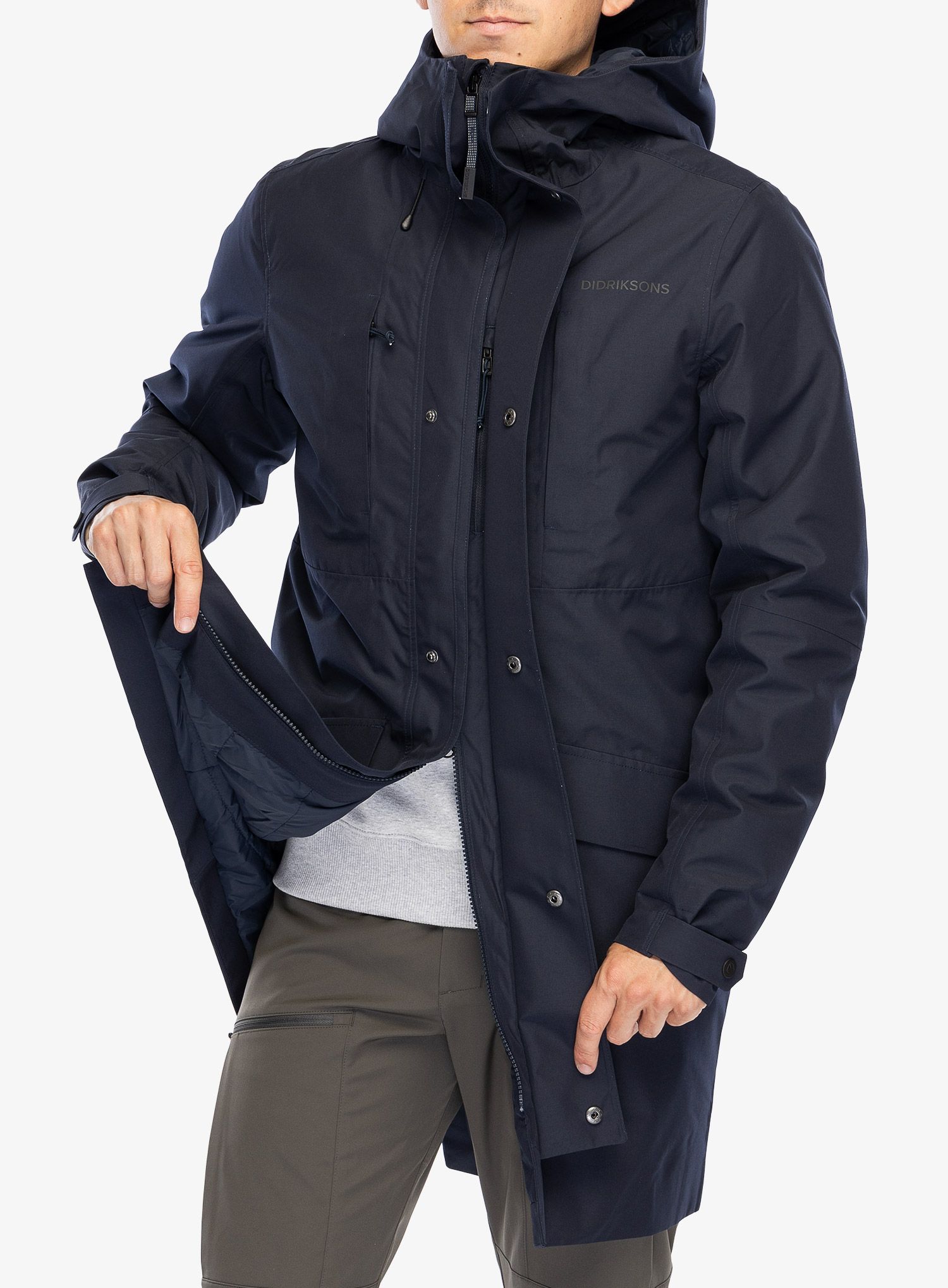 Plašč Didriksons Falke Parka - dark night blue
