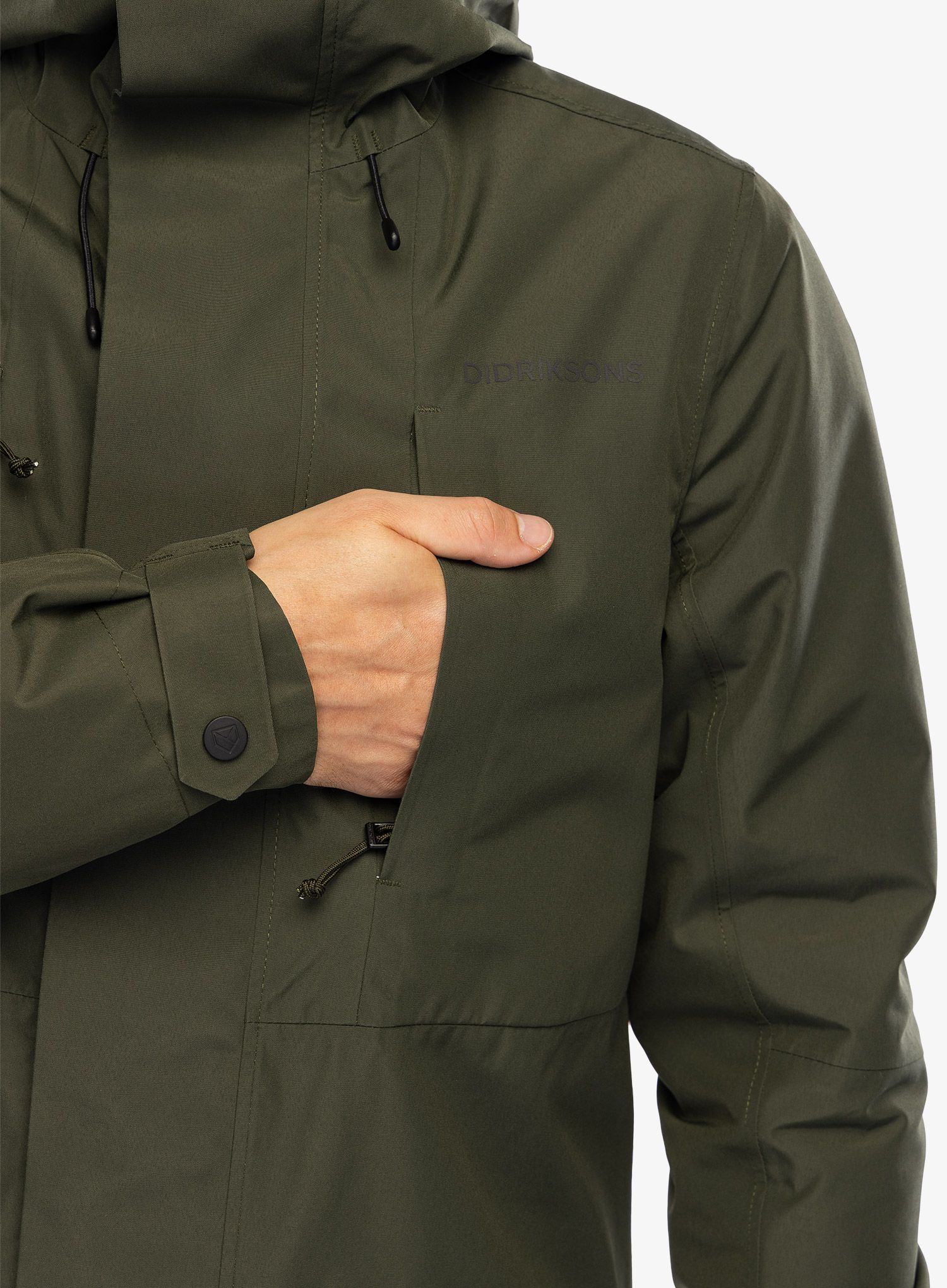 Plašč Didriksons Falke Parka - deep green