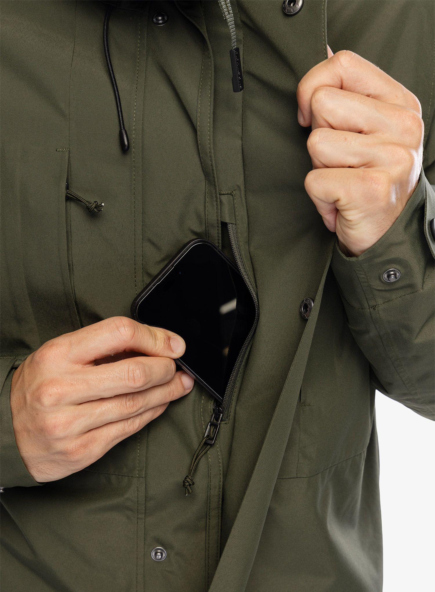 Plašč Didriksons Falke Parka - deep green