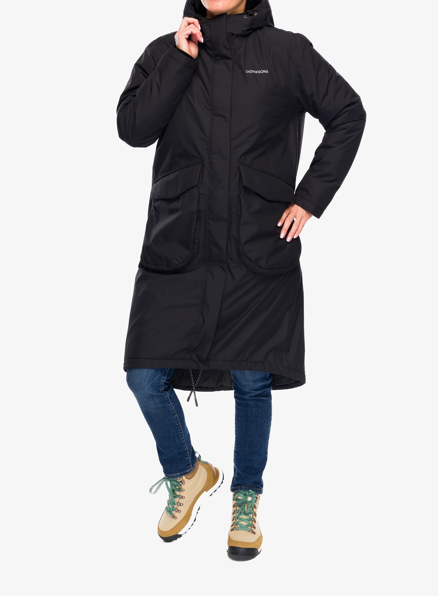 Ženski plašč Didriksons Fara Parka - black