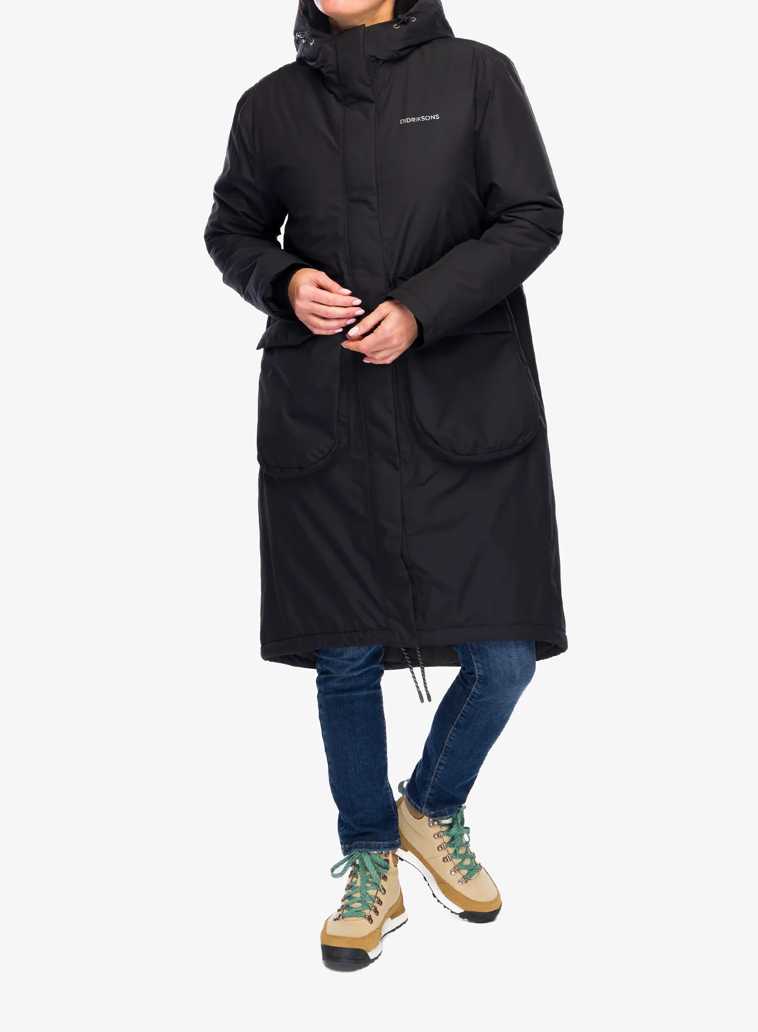 Ženski plašč Didriksons Fara Parka - black