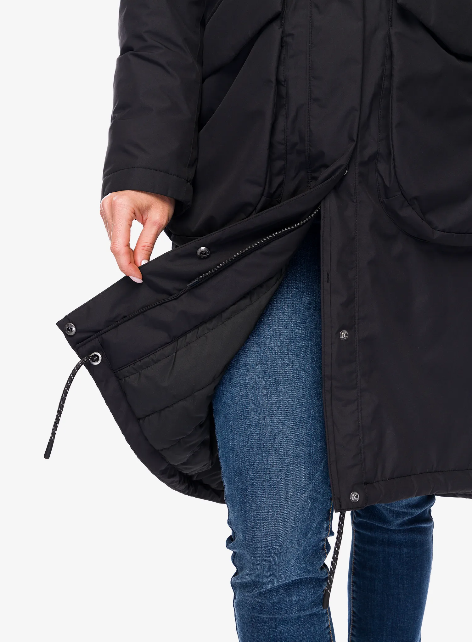 Ženski plašč Didriksons Fara Parka - black