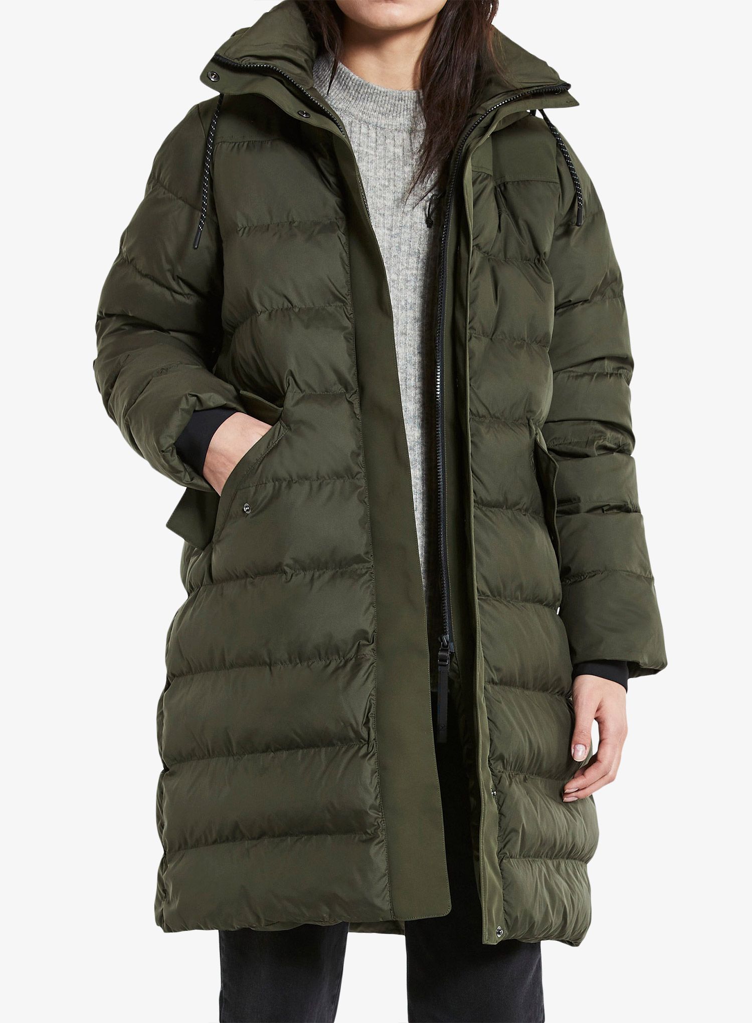 Ženski plašč Didriksons Fay Parka - deep green