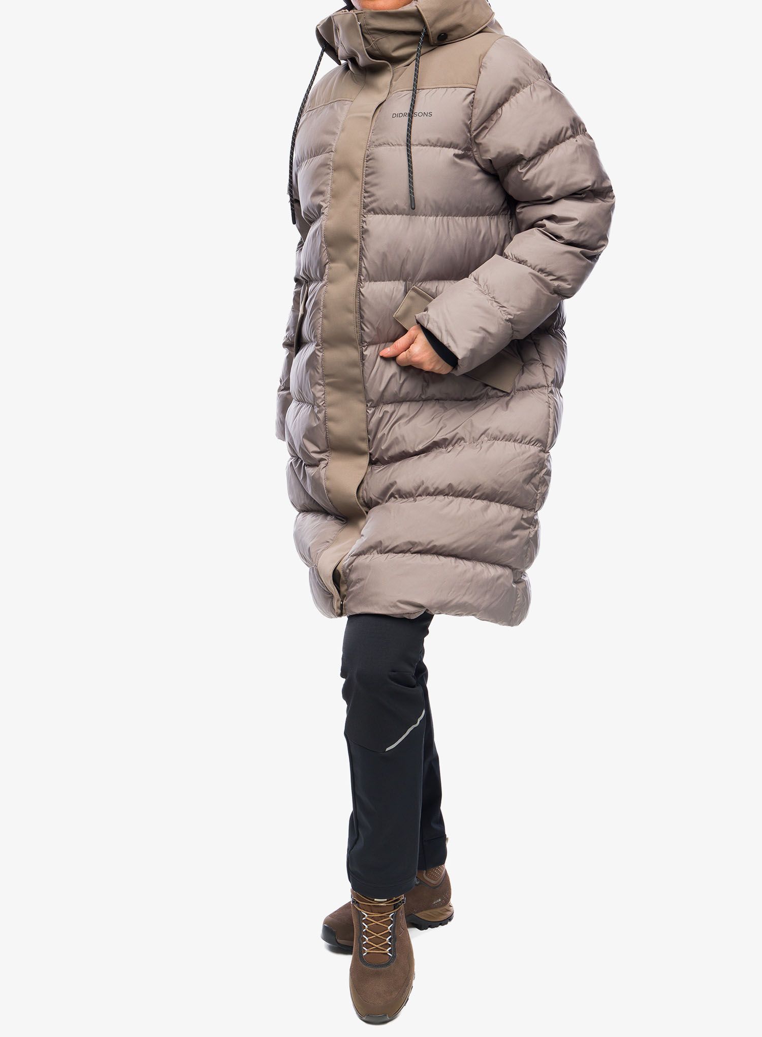 Ženska zimska jakna Didriksons Fay Parka - bark