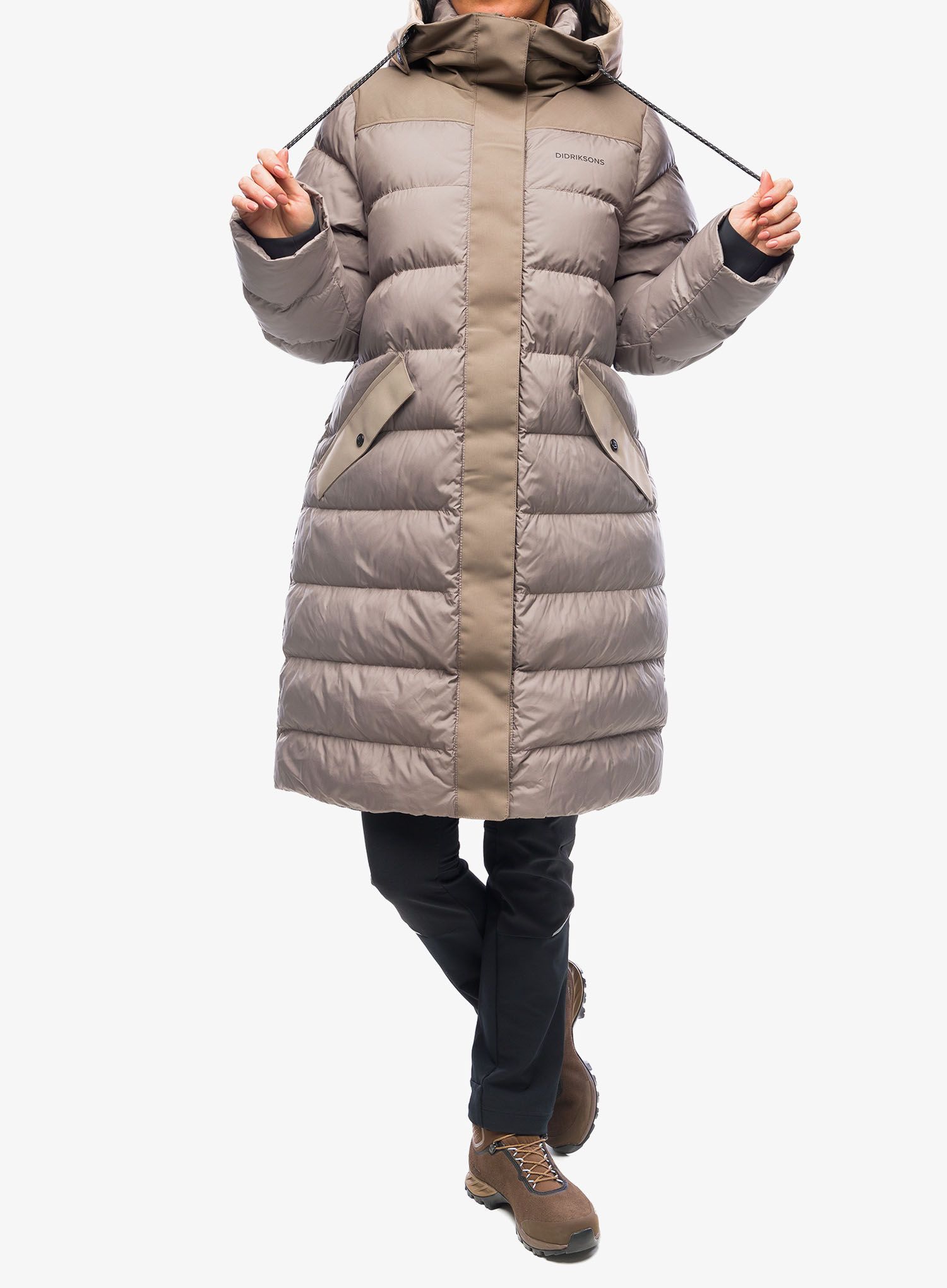 Ženska zimska jakna Didriksons Fay Parka - bark