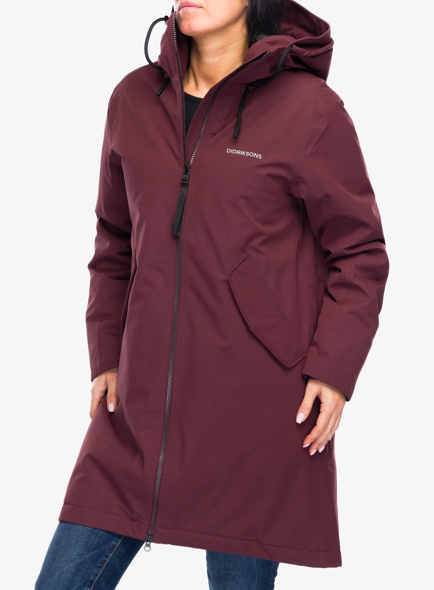 Ženski plašč Didriksons Fia Parka - old rust