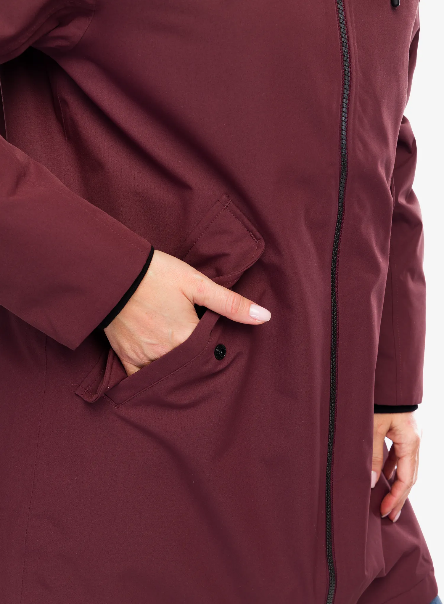Ženski plašč Didriksons Fia Parka - old rust