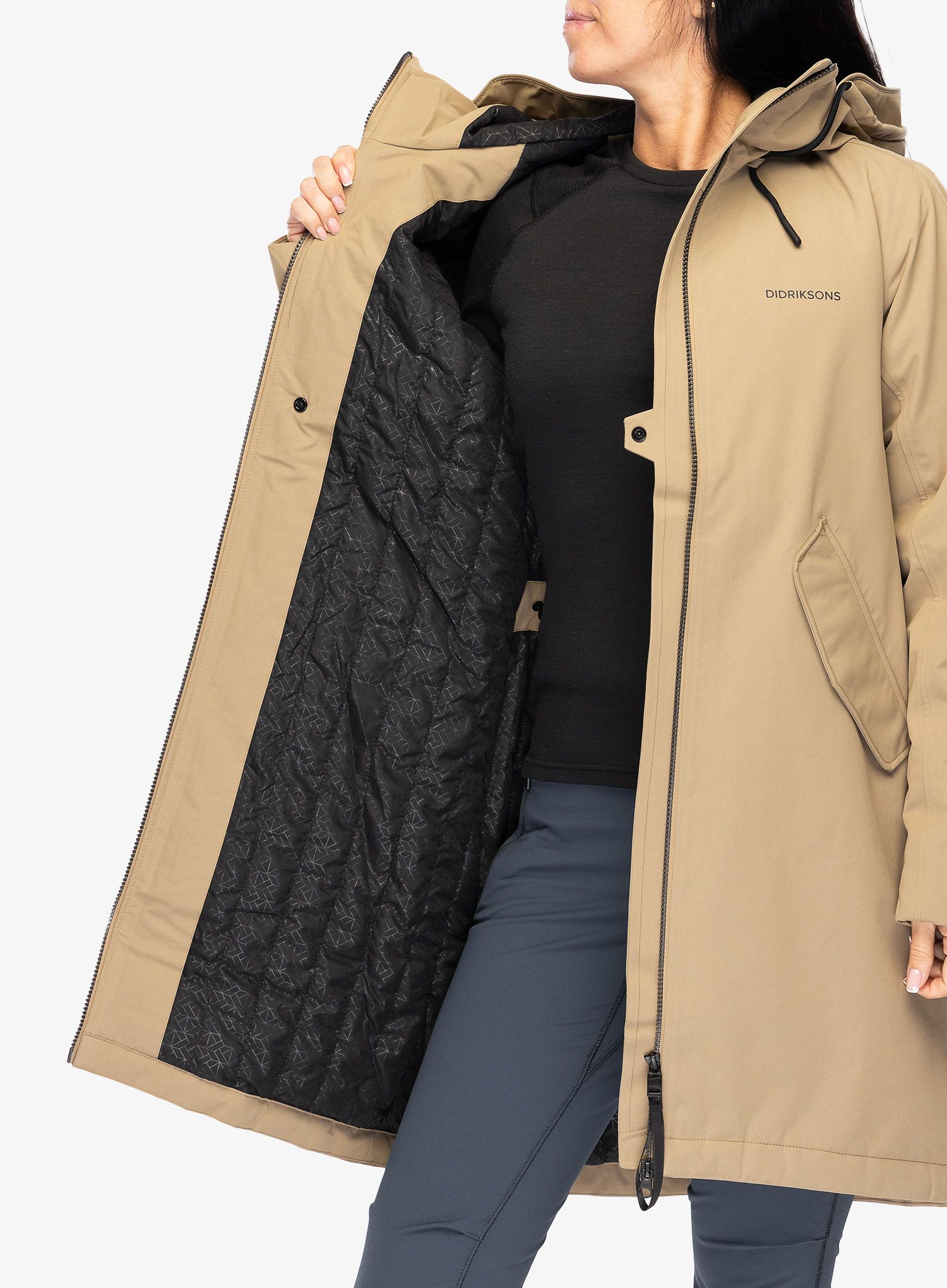 Ženski plašč Didriksons Fia Parka - wood