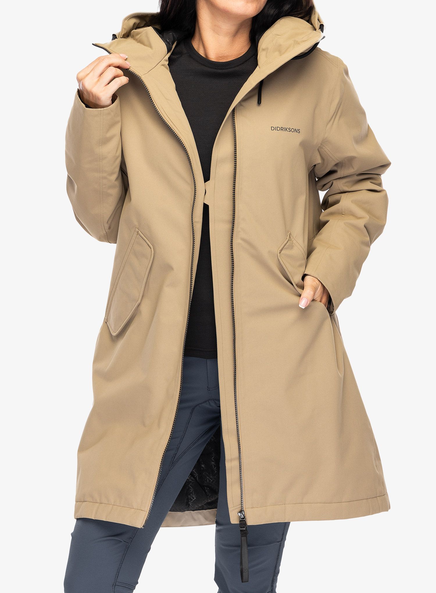 Ženski plašč Didriksons Fia Parka - wood
