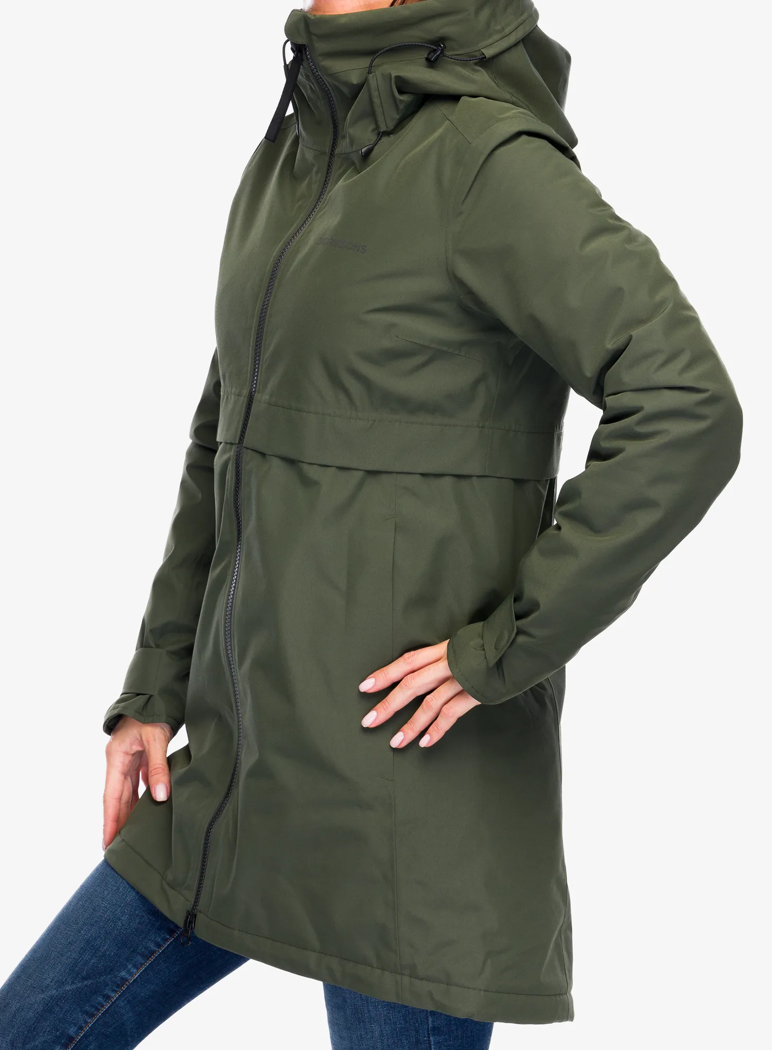 Ženski plašč Didriksons Helle Parka 5 - deep green