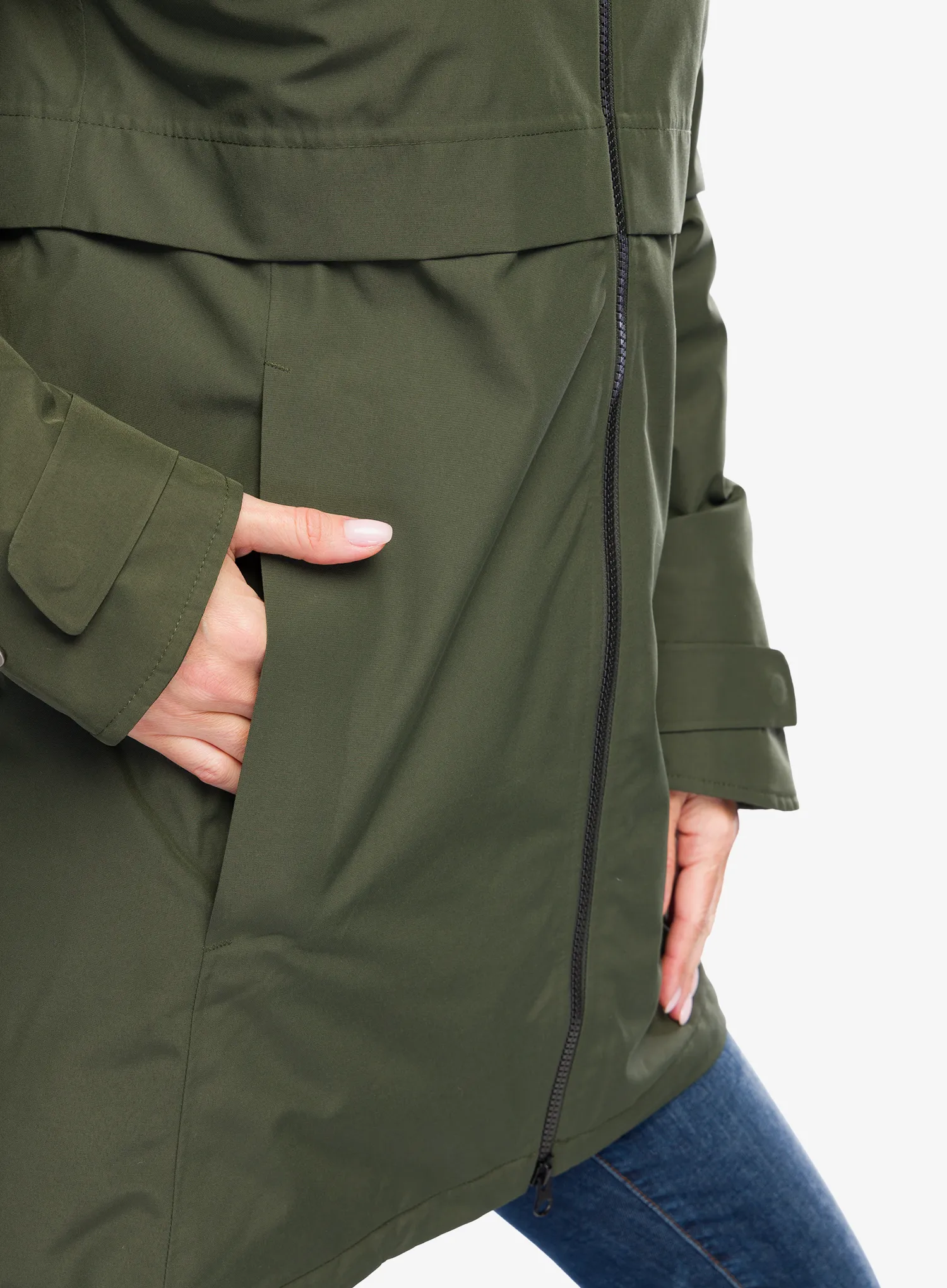 Ženski plašč Didriksons Helle Parka 5 - deep green