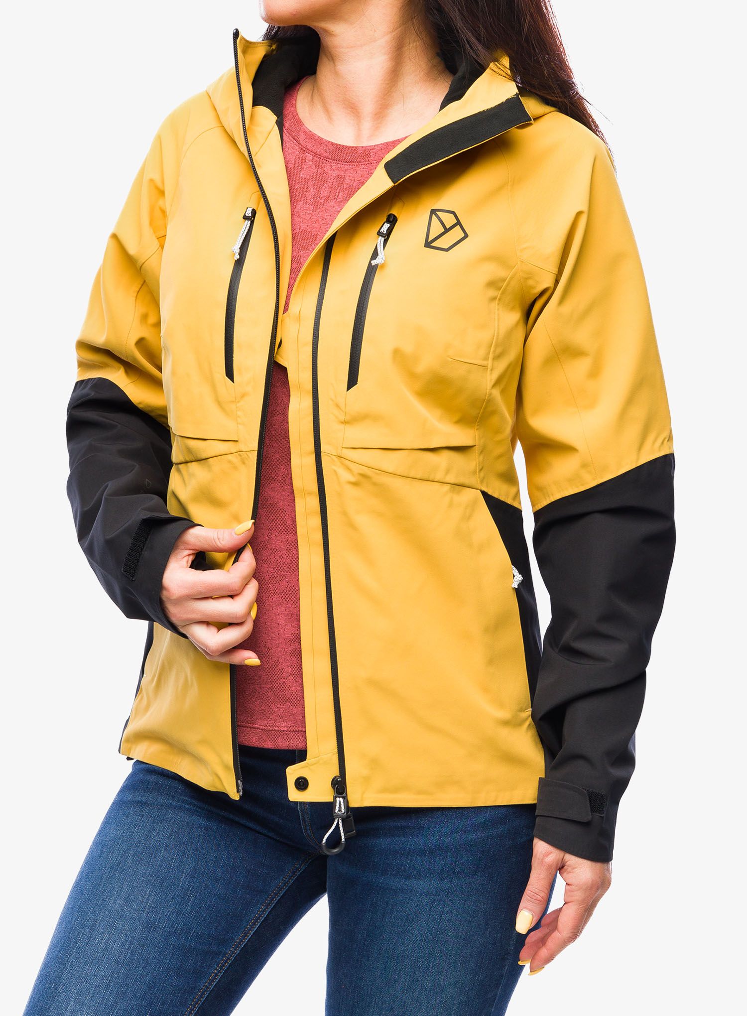 Ženska nepremočljiva jakna Didriksons Indus Jacket 2 - mustard