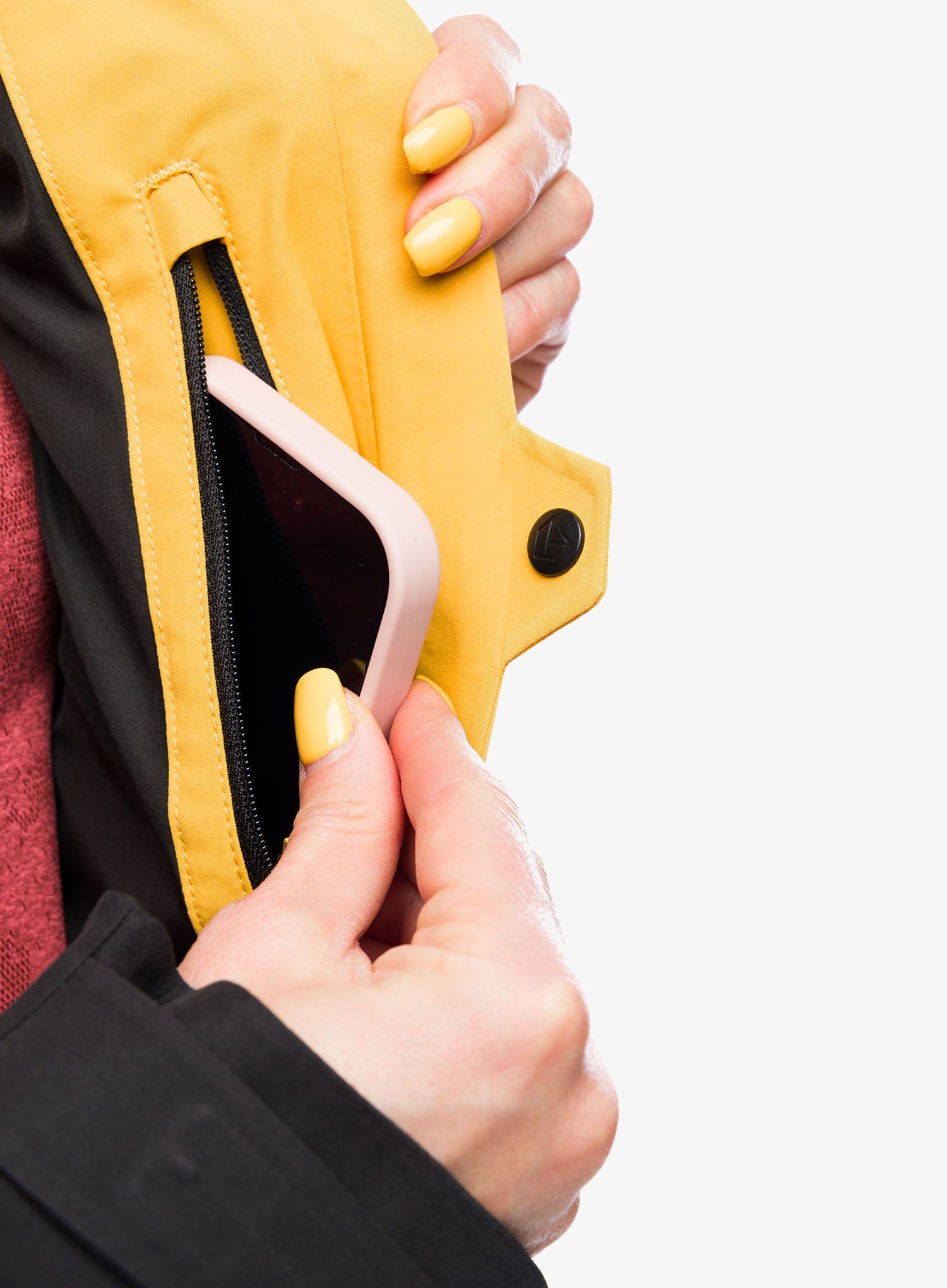 Ženska nepremočljiva jakna Didriksons Indus Jacket 2 - mustard