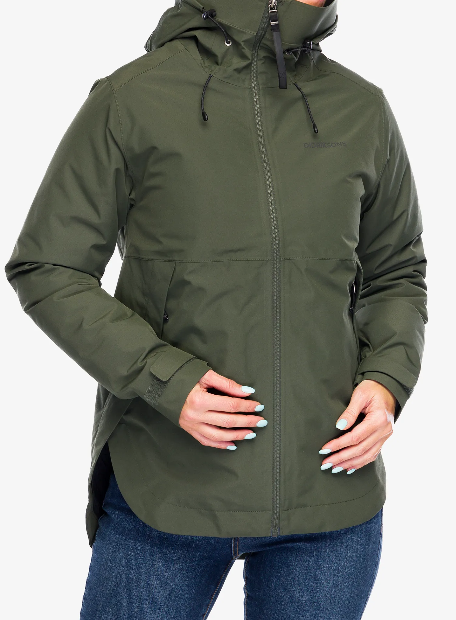 Ženska sintetična jakna Didriksons Jennie Jacket 2 - deep green