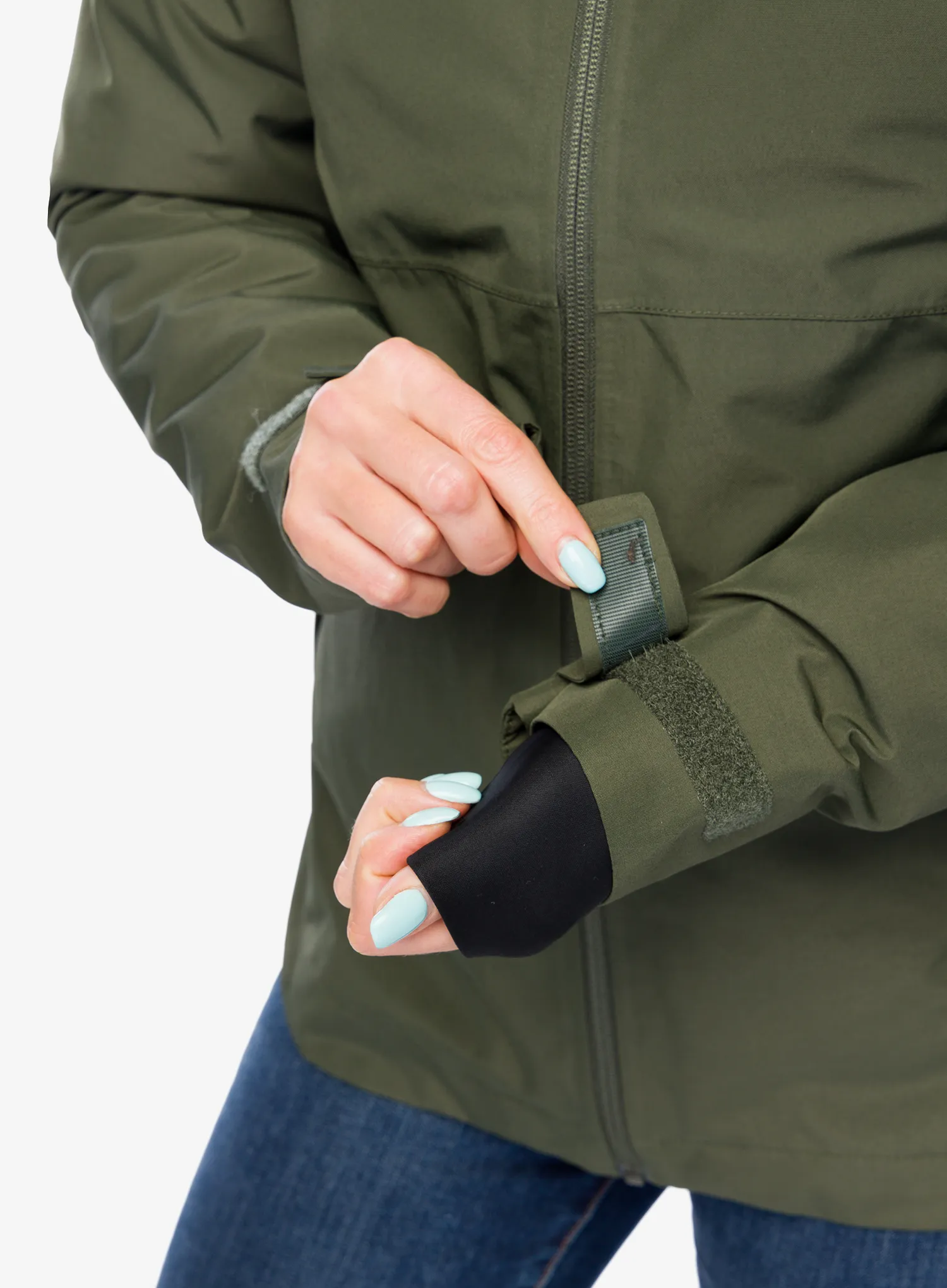 Ženska sintetična jakna Didriksons Jennie Jacket 2 - deep green