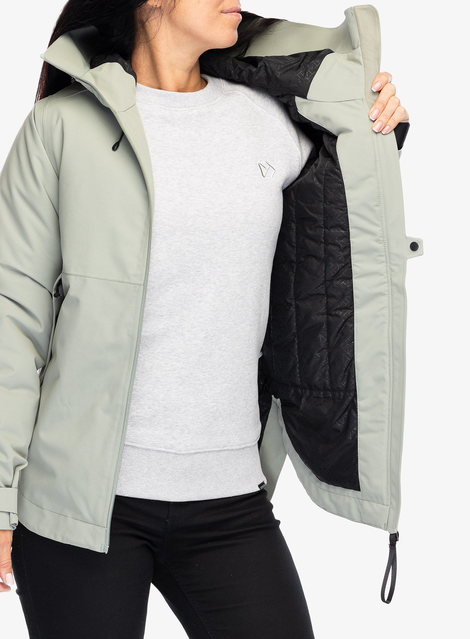 Ženska sintetična jakna Didriksons Jennie Jacket 2 - wilted leaf