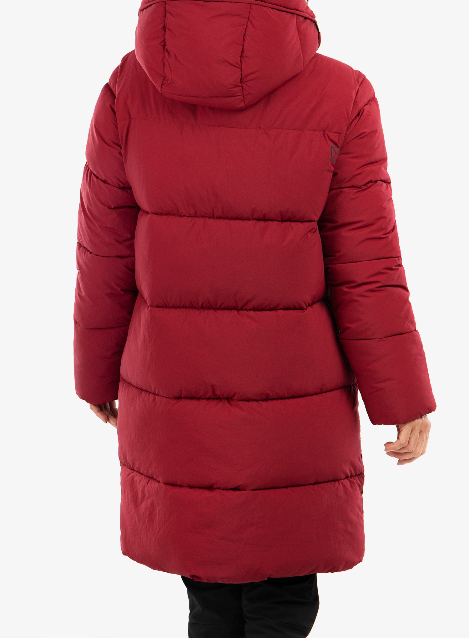 Ženski plašč Didriksons Nomi Parka 2 - ruby red