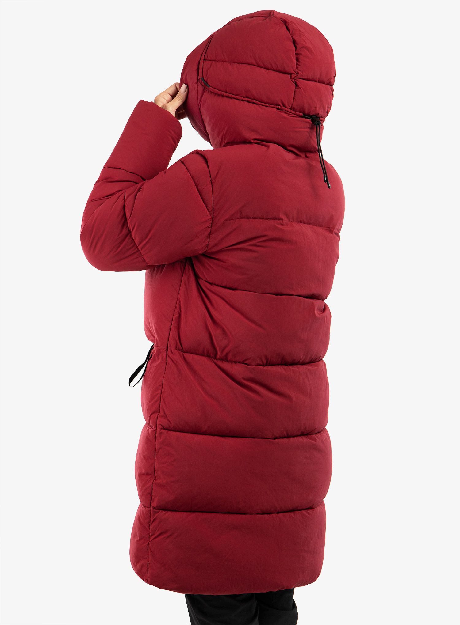 Ženski plašč Didriksons Nomi Parka 2 - ruby red