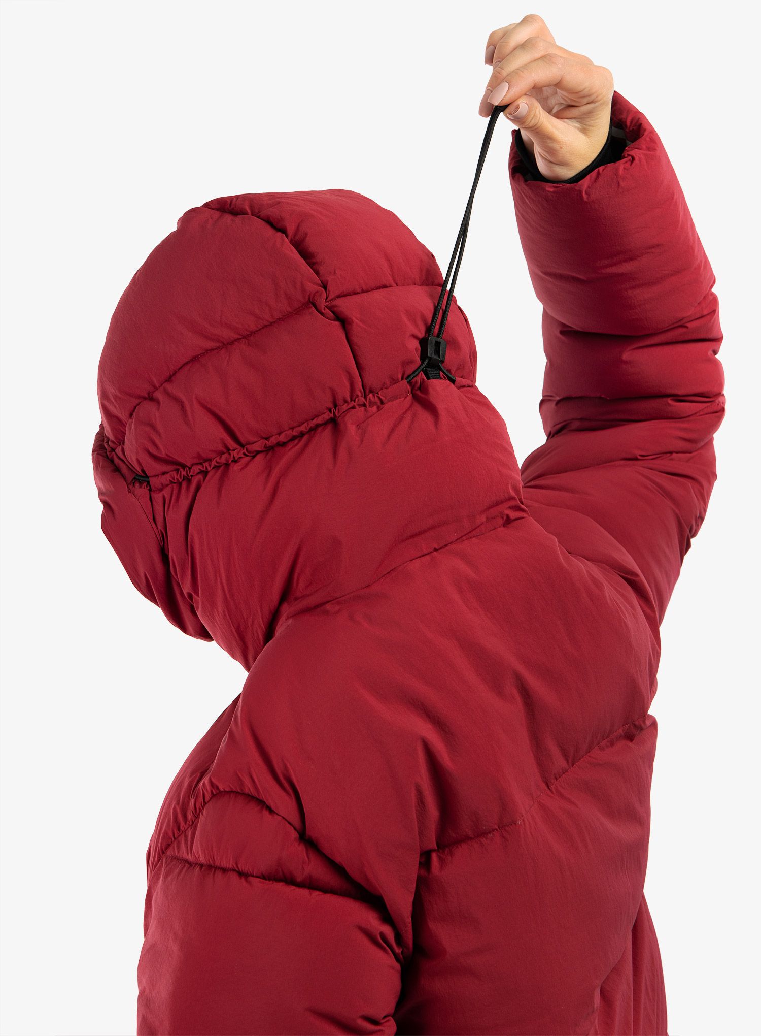 Ženski plašč Didriksons Nomi Parka 2 - ruby red