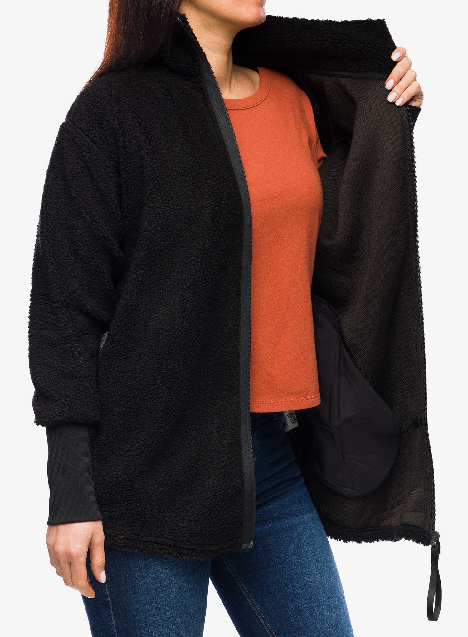 Ženski flis Didriksons Sally Full Zip 2 - black