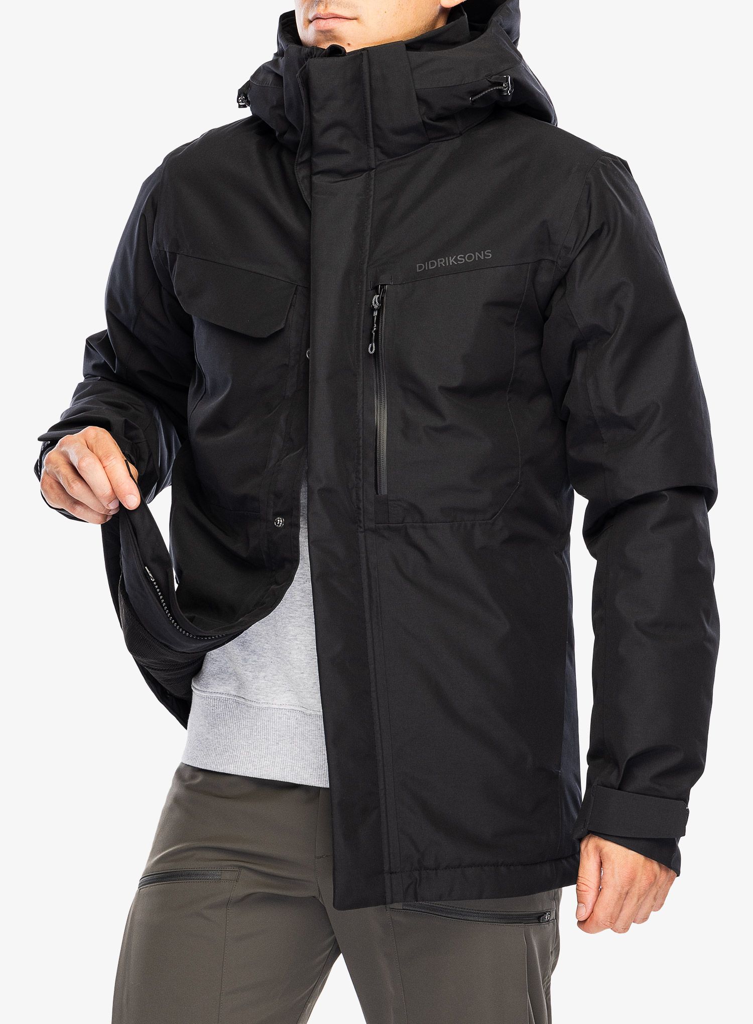 Sintetična jakna Didriksons Stefan Jacket - black