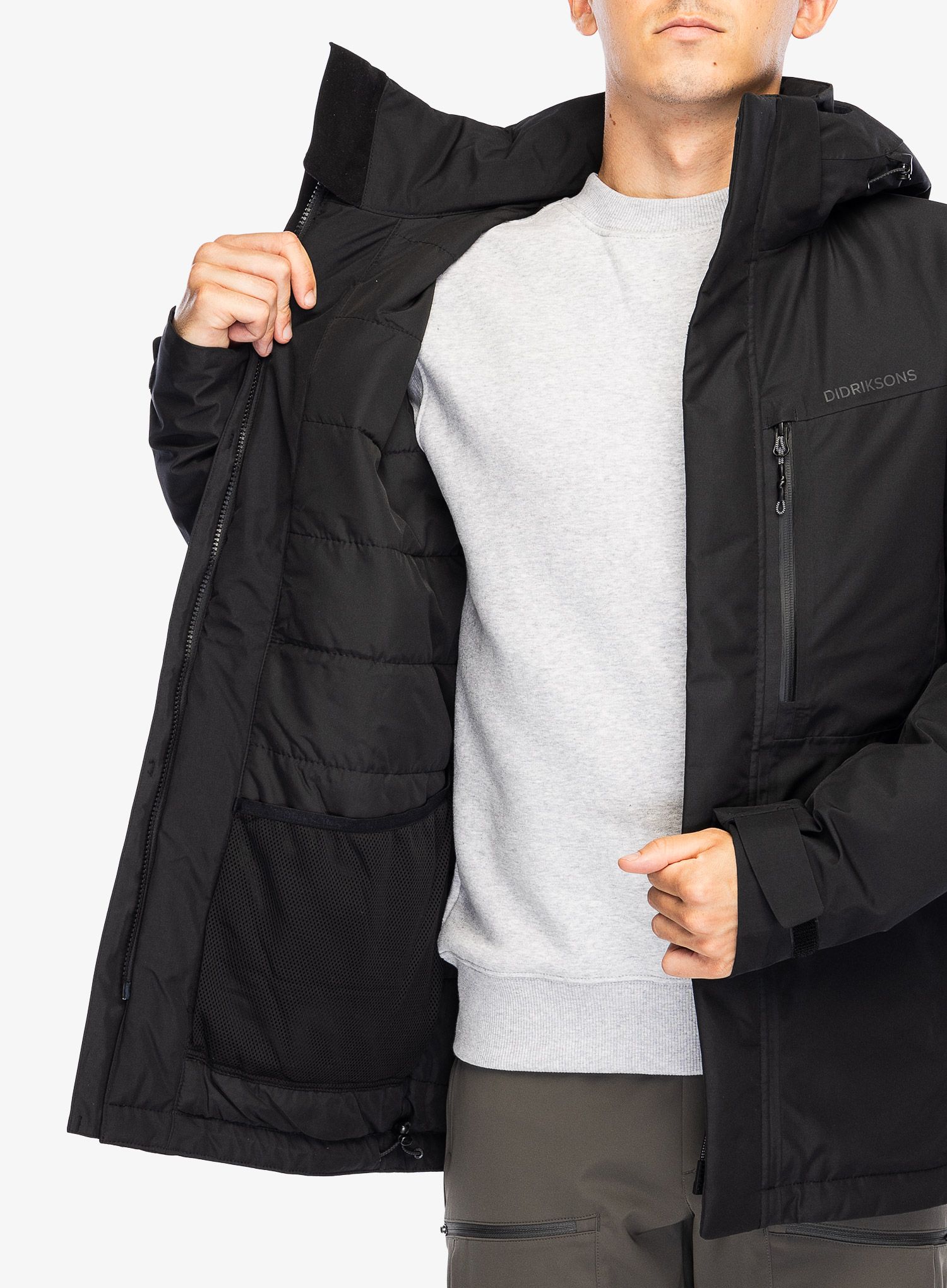 Sintetična jakna Didriksons Stefan Jacket - black