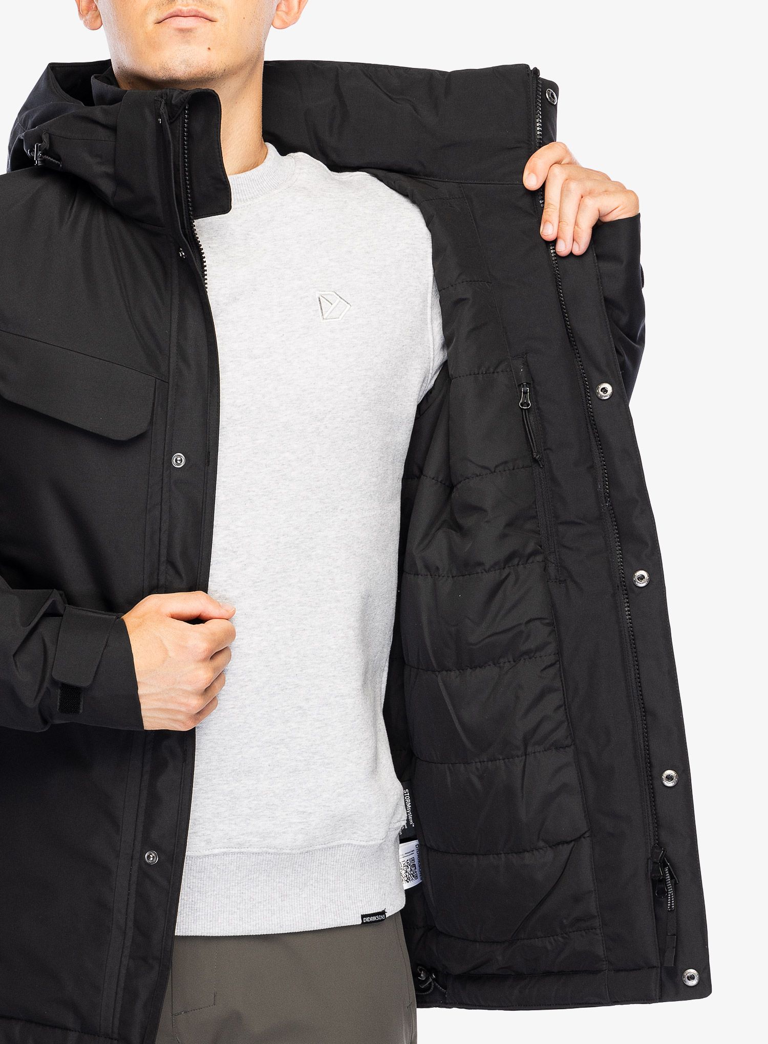 Sintetična jakna Didriksons Stefan Jacket - black
