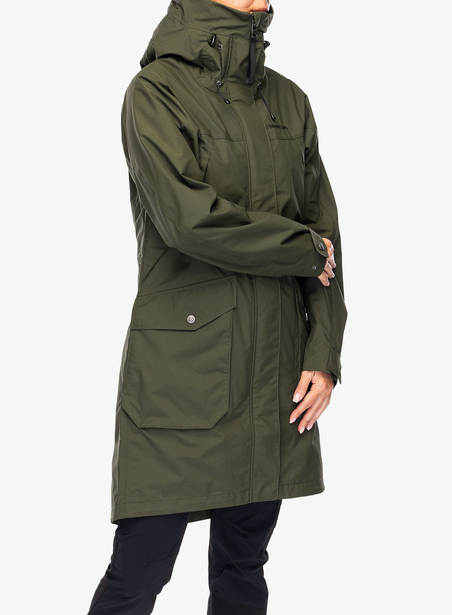 Ženski plašč Didriksons Thelma Parka 10 - deep green