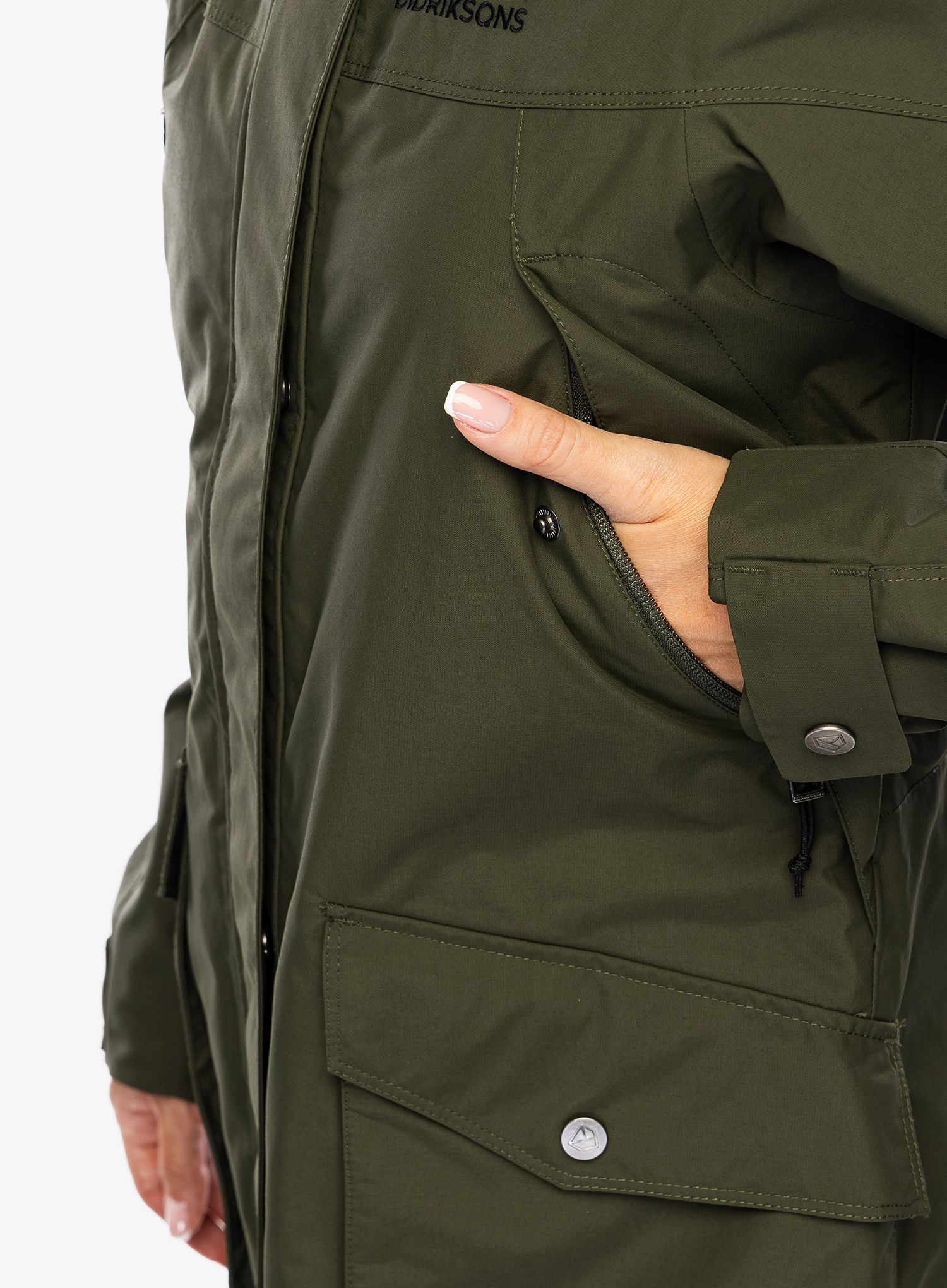 Ženski plašč Didriksons Thelma Parka 10 - deep green