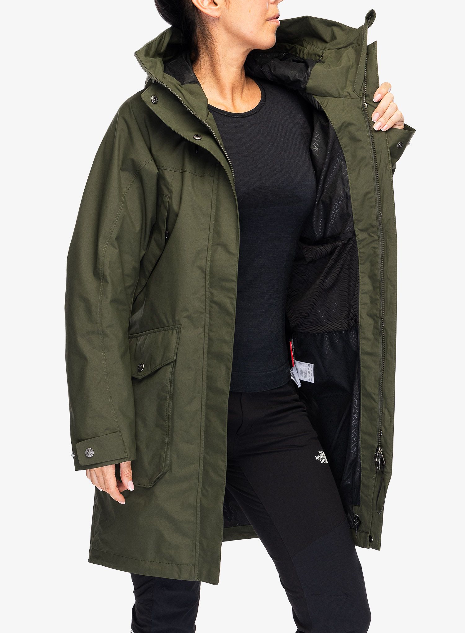 Ženski plašč Didriksons Thelma Parka 10 - deep green
