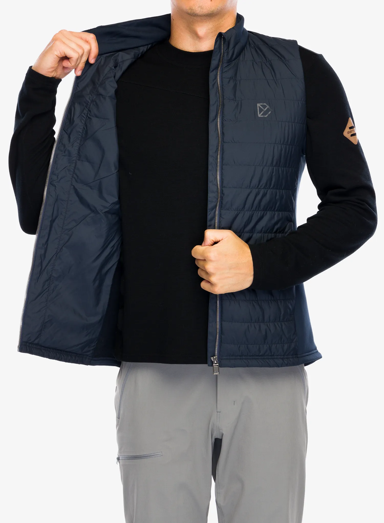 Brezrokavnik Didriksons Ubbe Vest 4 - navy