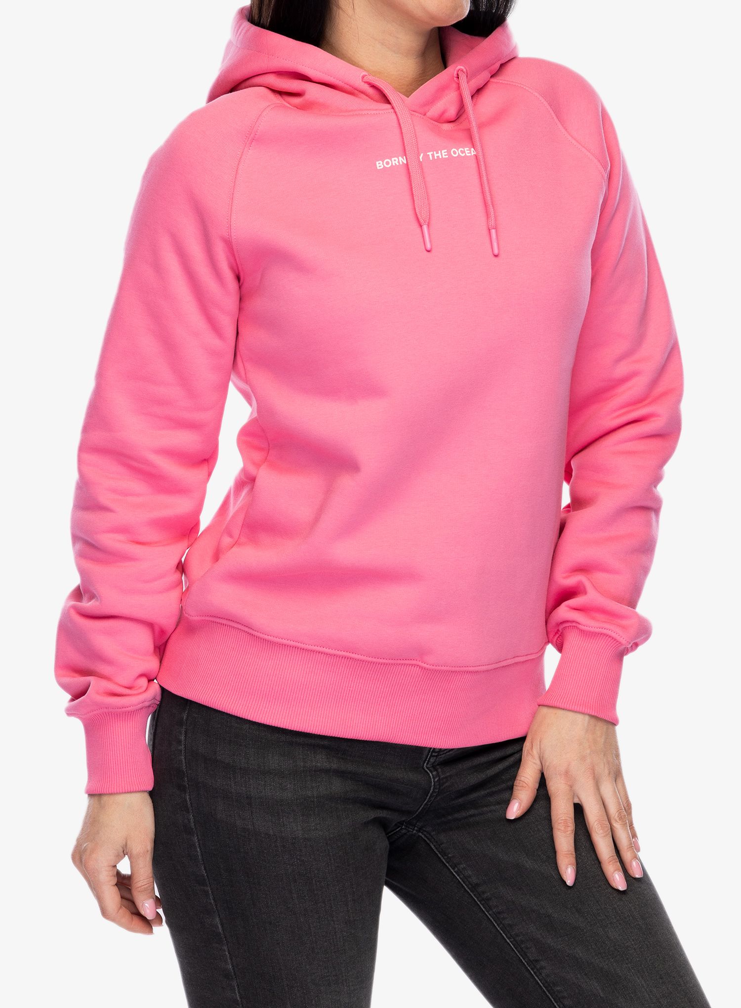 Ženska jopa s kapuco Didriksons Ven Hoodie BBTO - magnolia