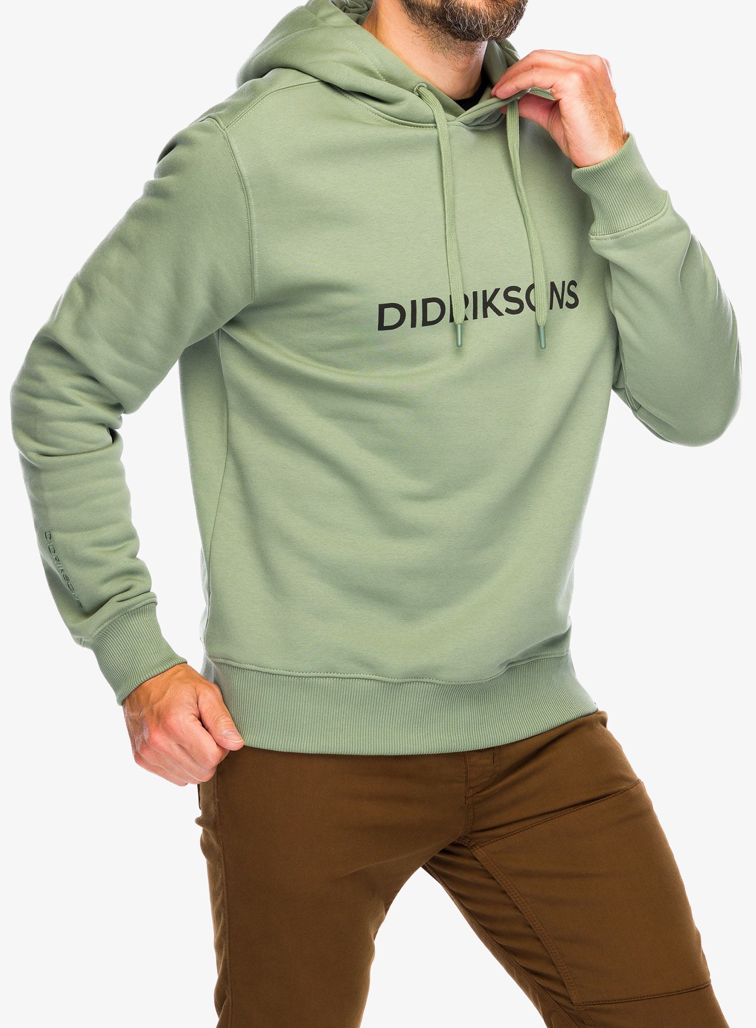Jopica s kapuco Didriksons Ven Hoodie Didriksons - light moss